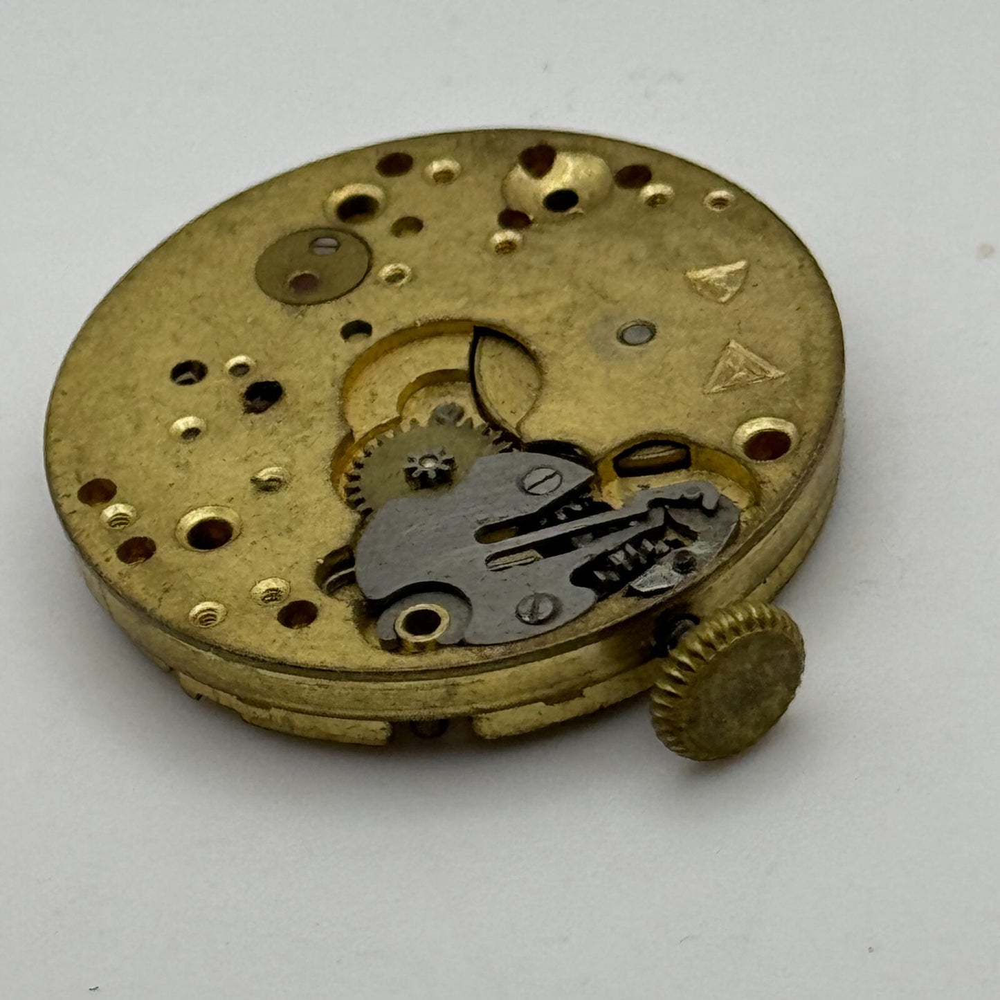 27mm Unidentified Balance Ok Trench Mens Watch Movement Manual Wind Swiss PARTS