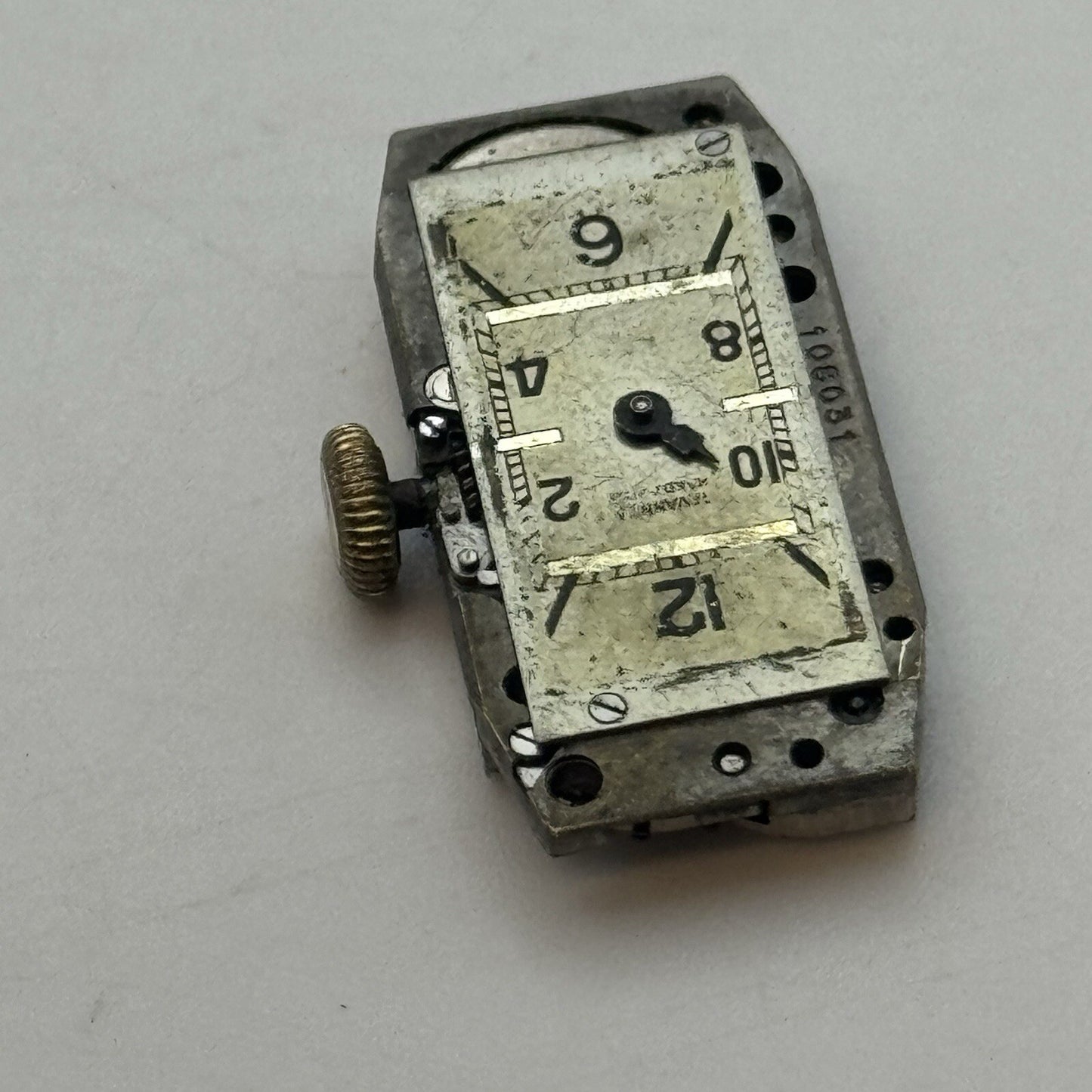 12.1mm Cyma Tavannes Cal 345 High Quality Tank Watch Movement Restoration Parts