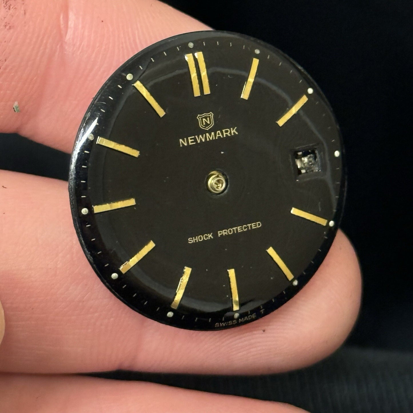 35mm Manual Wind Gents Vintage Newmark EB 8800 DT Movement Watch NON WORKING