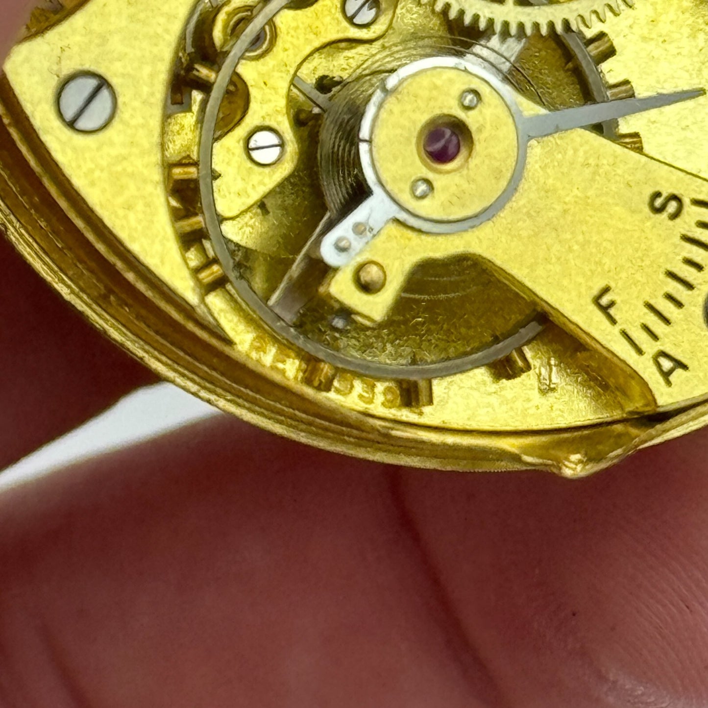 43.1mm J W Benson Ref 939a Open Face Swiss Vintage Pocket Watch Movement PARTS