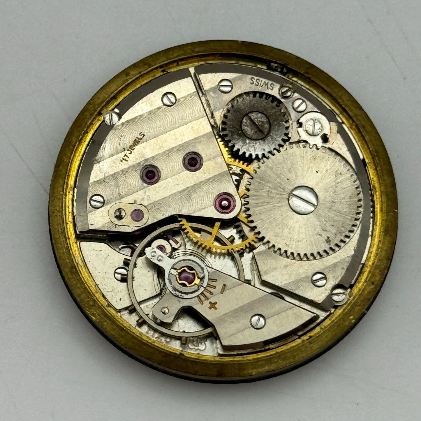 31mm Garrard ETA 1120 Balance Ok Manual Wind Watch Movement Swiss Vintage PARTS
