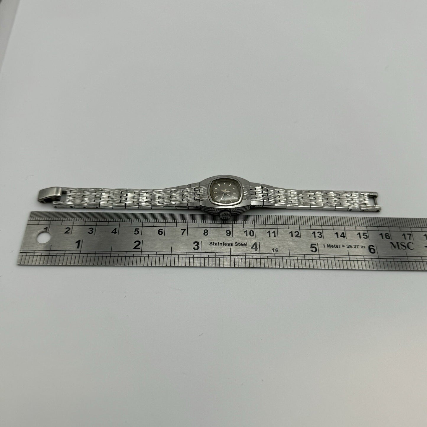18mm Manual Wind Josmar Silver Tone Ladies Dress Watch Service Non Working