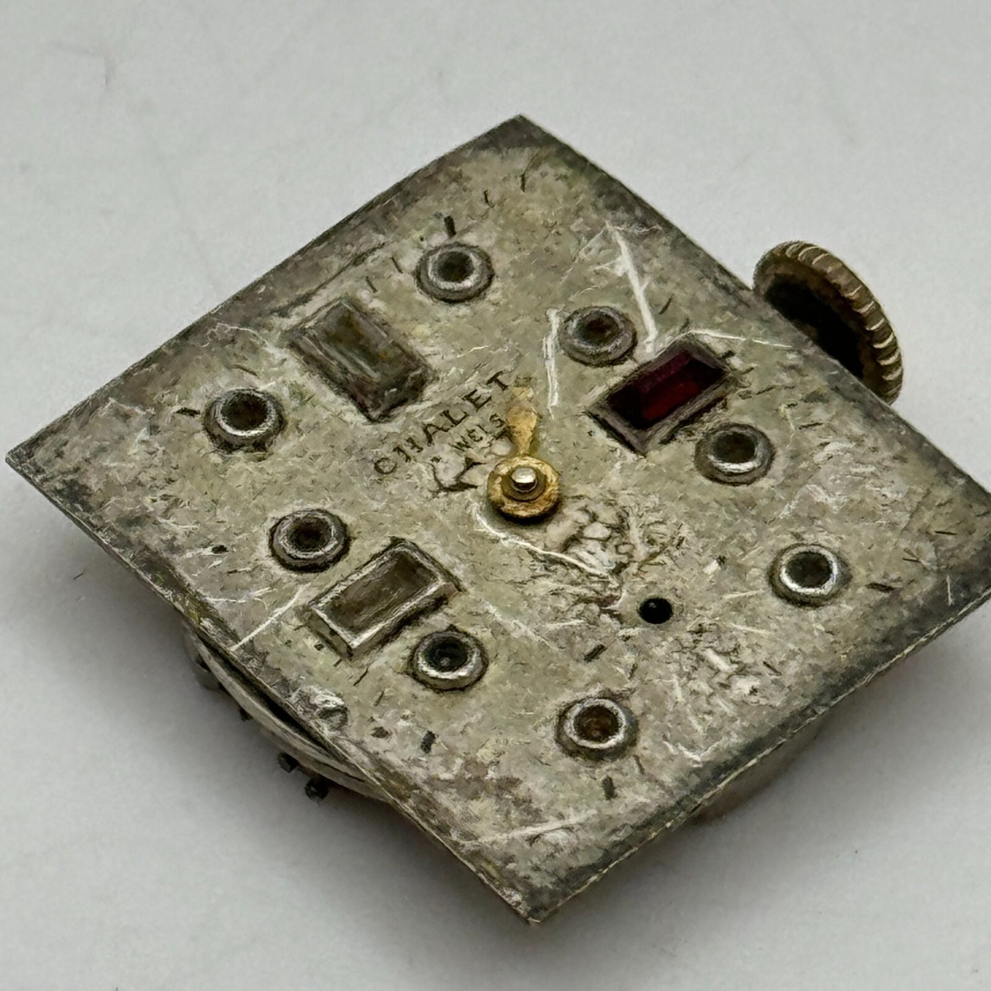 19.7mm Chalet AS 970 A Schild Manual Wind Watch Movement Swiss Vintage PARTS