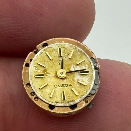 12.5mm Ladies Omega Cal 650 Manual Wind 17 Jewels Swiss Watch Movement PARTS