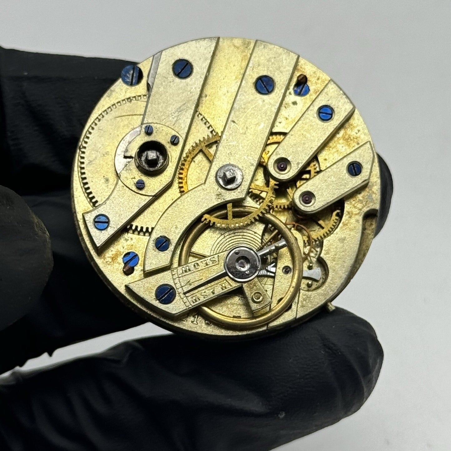 38.5mm High Quality White Porcelain Dial Cylinder Watch Movement Parts Repair