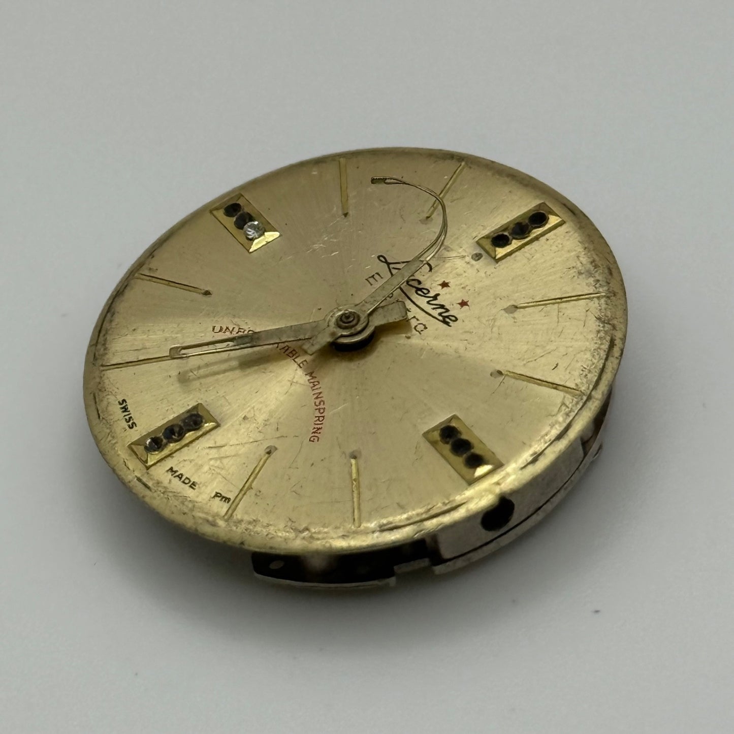 Lucerne BFG 866 H Ritz Watch Movement Manual Wind Vintage Swiss Parts Repair 26.