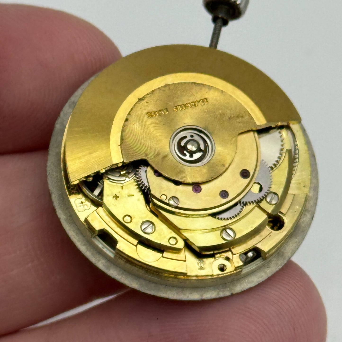 25.5mm Mens Running Swiss Emperor FHF 908 Automatic Watch Movement Vintage PARTS