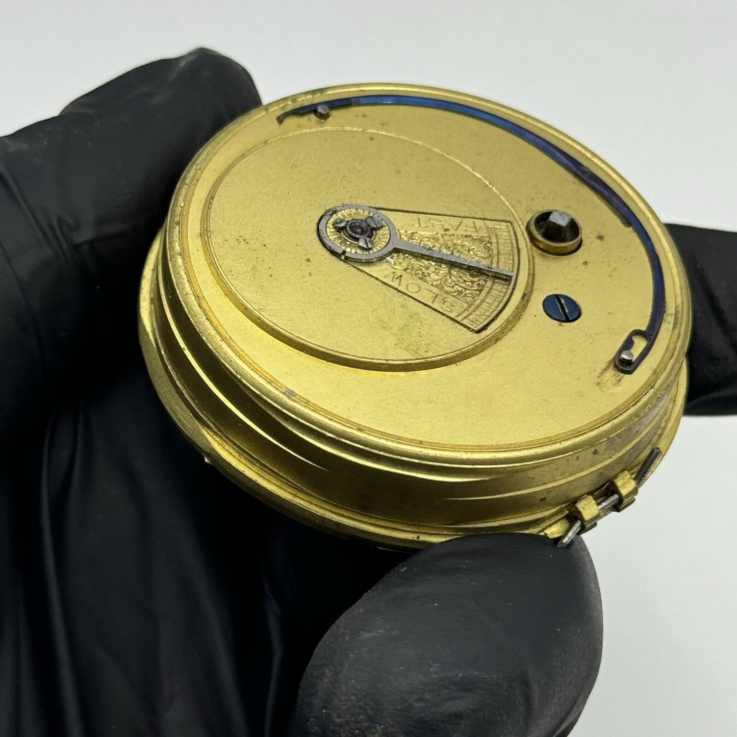51.9mm Antique Oversized Fusee D Steadman London Pocket Watch Movement To Repair