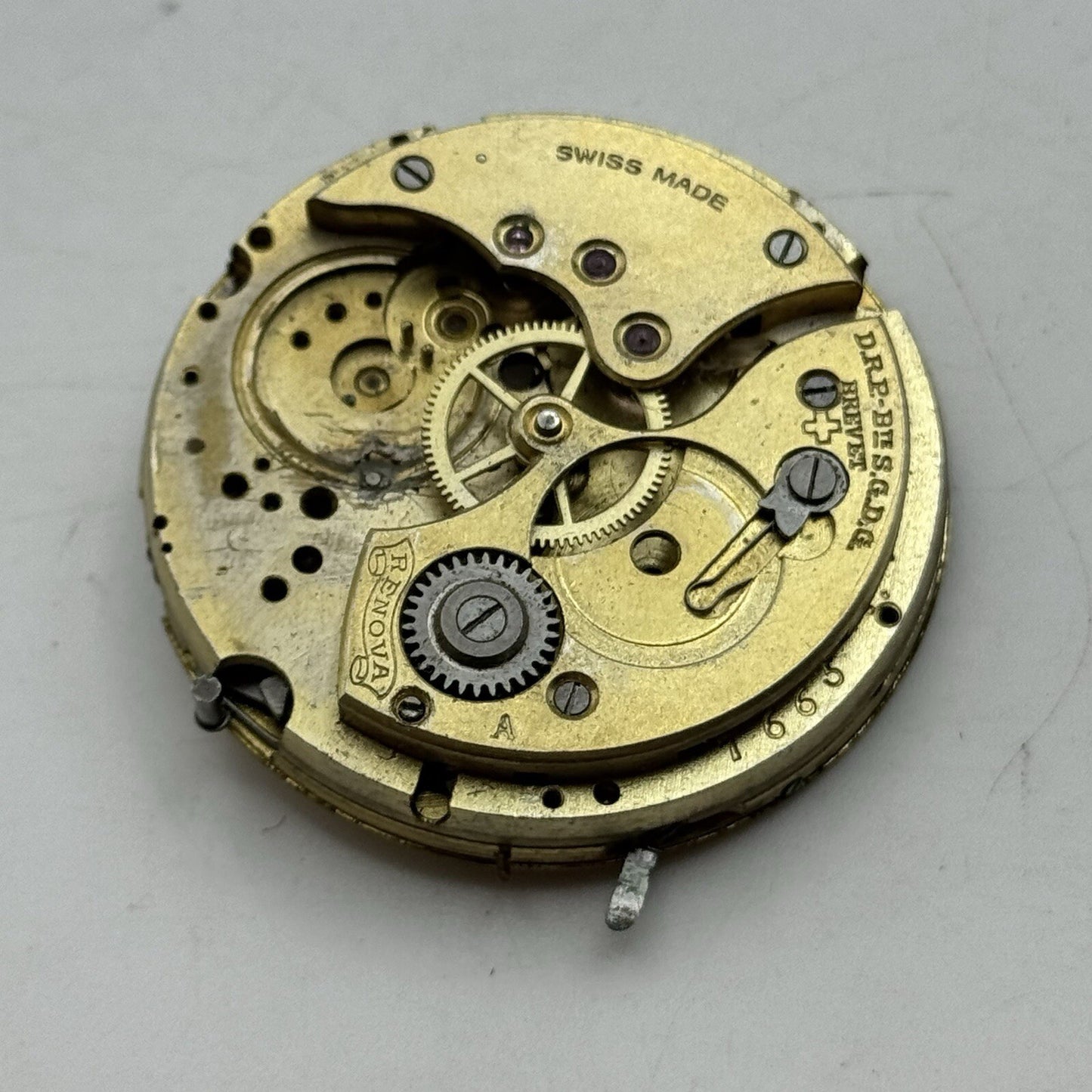 43.5mm Manual Wind Renova Brevet High Quality Pocket Watch Movement FOR PARTS