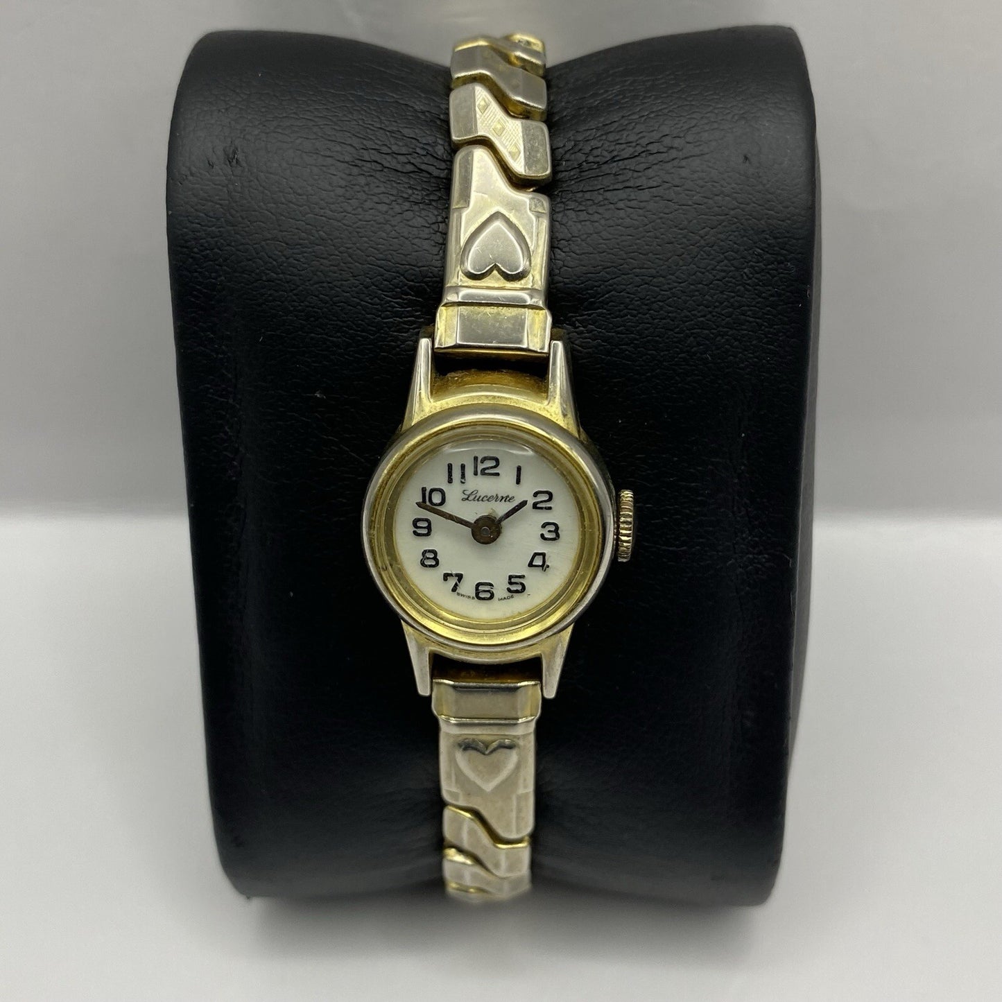 17mm Vintage Ladies Lucerne Cal 5601 Manual Cocktail Heart Watch NON WORKING