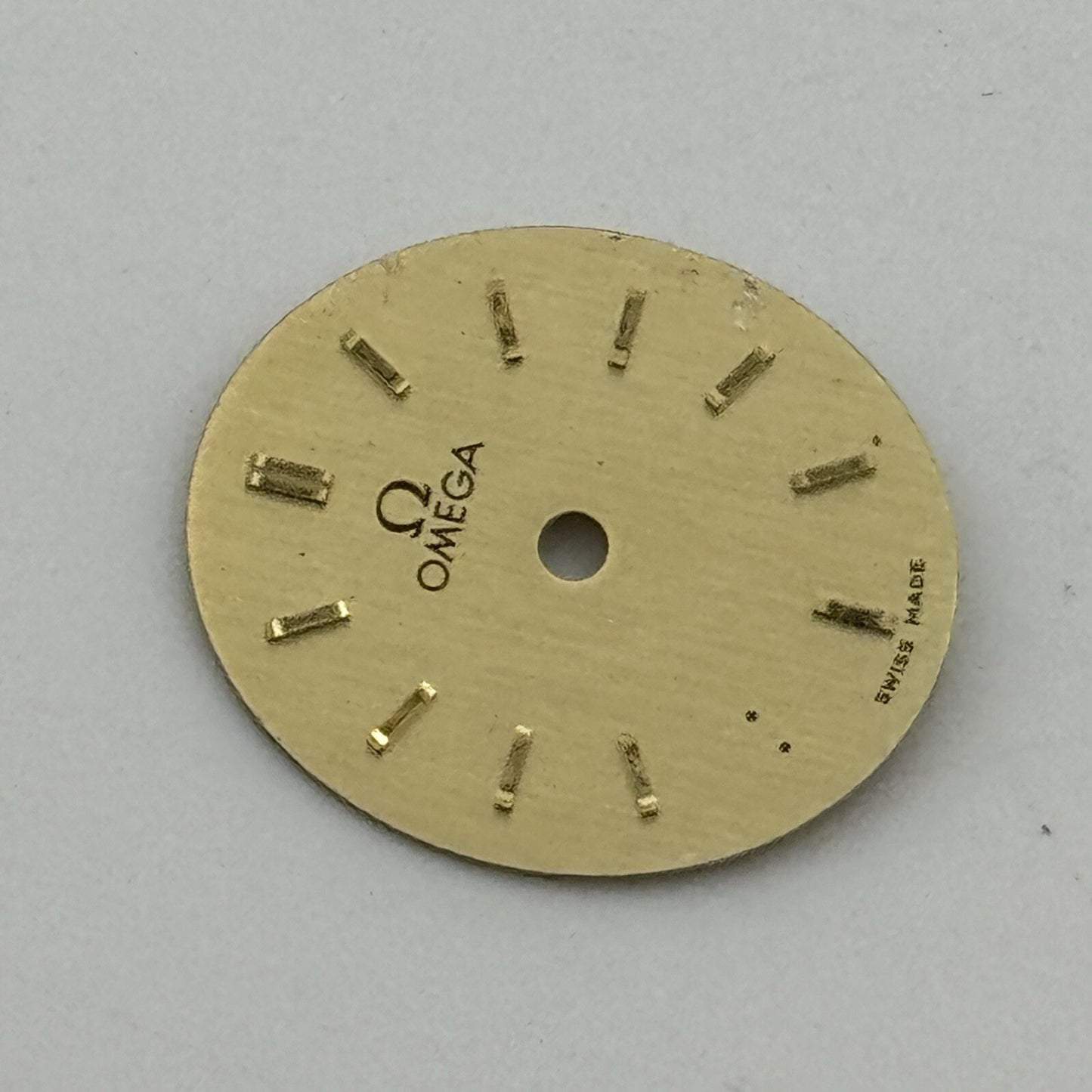 14.6mm Vintage Oval Omega Red Font Ladies Wristwatch Dial Spares Parts Swiss