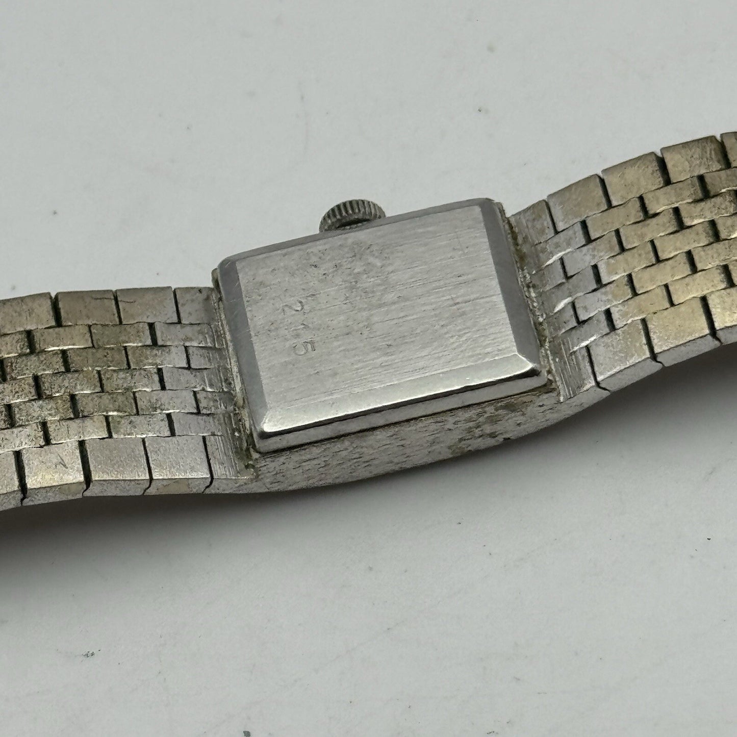 16mm Ladies Rotary Silver Tone Swiss Manual Wind Vintage Watch NOT KEEPING TIME