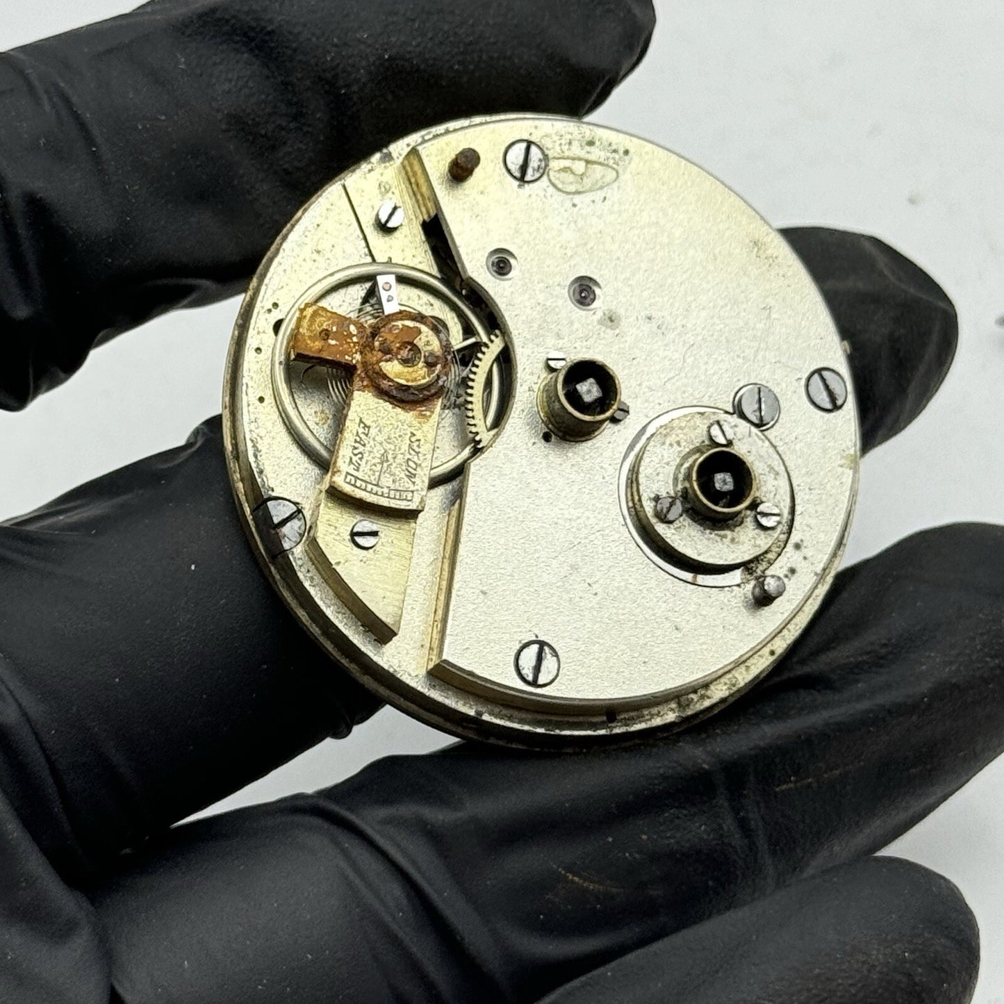 43mm Unidentified 1 x Military Hand Pocket Watch Movement Dial FOR PARTS Repair
