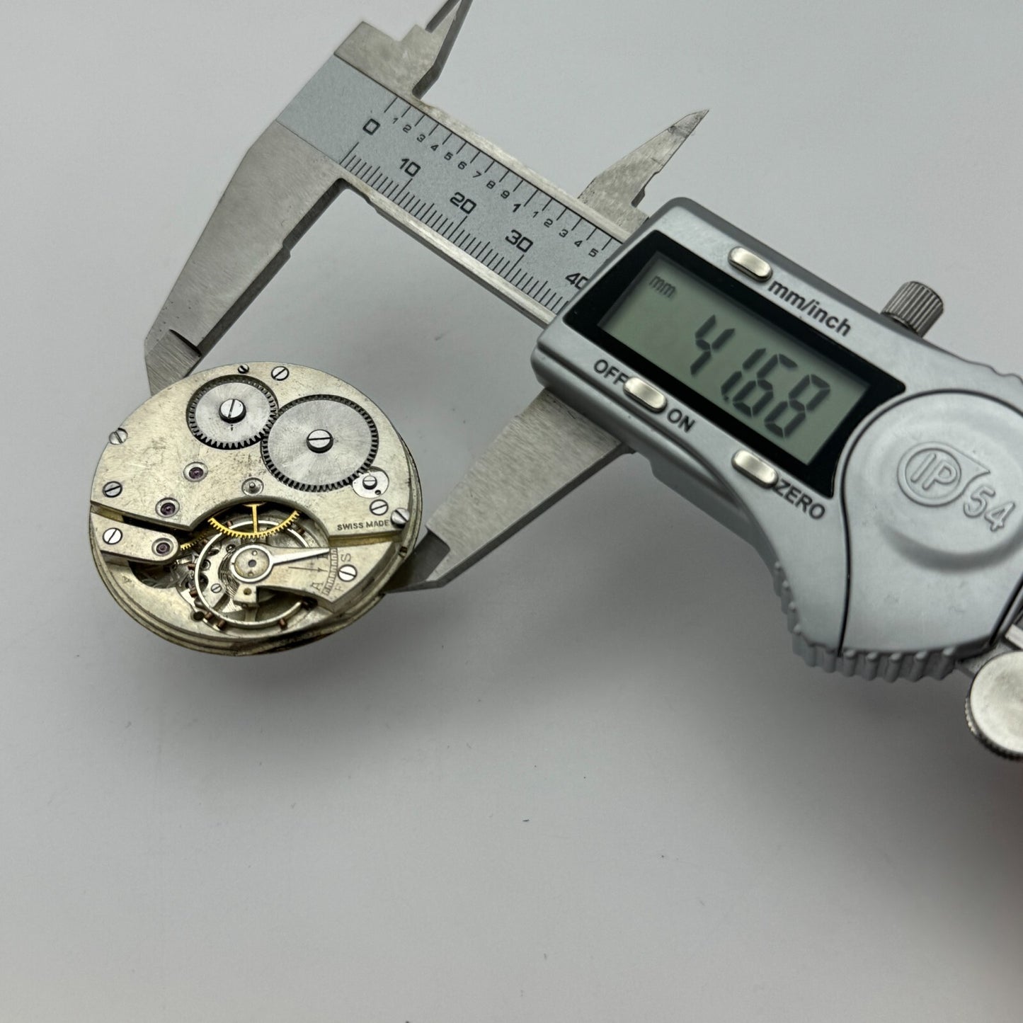 42.2mm Vintage Balance Ok Sub Seconds Swiss Pocket Watch Movement PARTS REPAIR