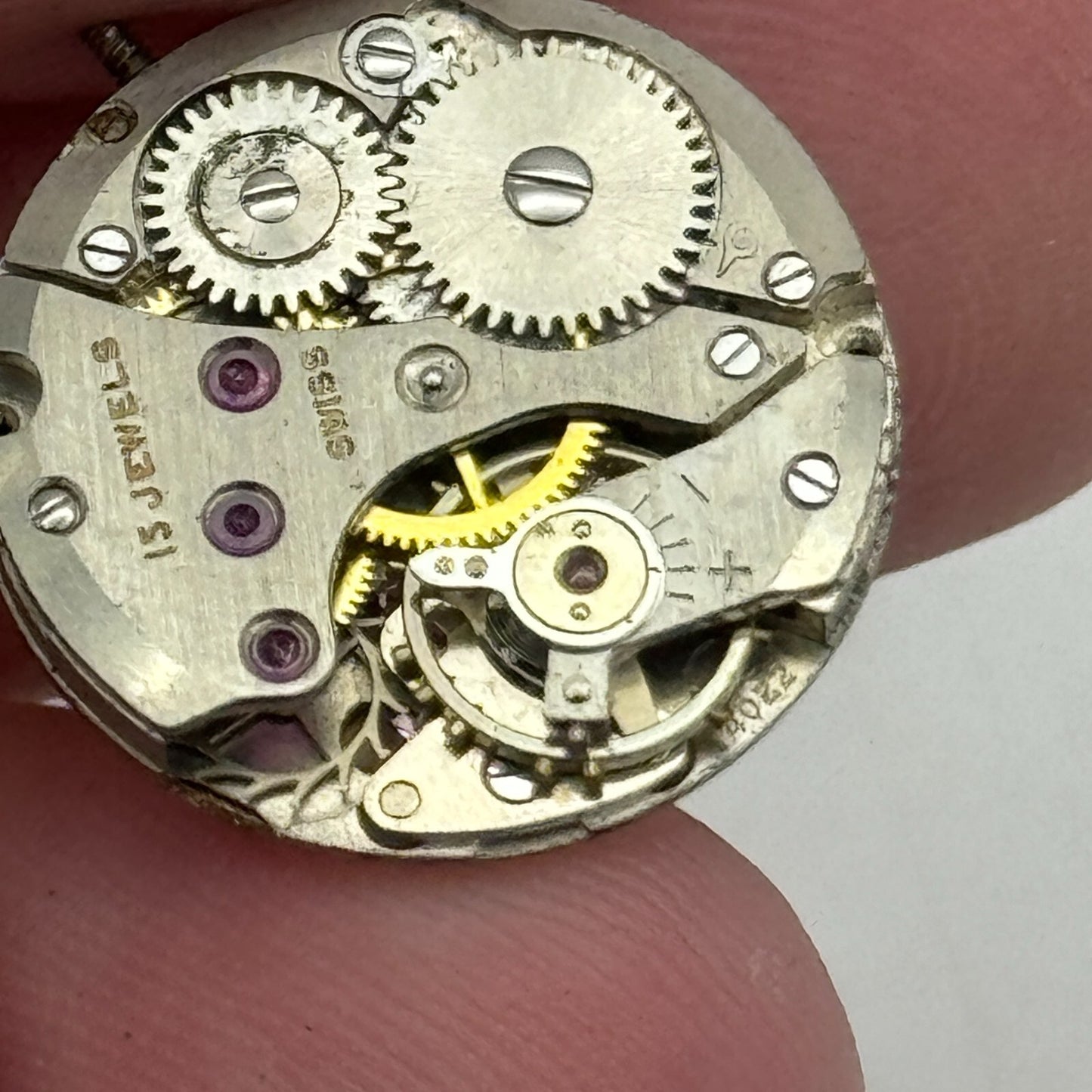 17.4mm Prefect Felsa F 4022 Manual Wind Watch Movement Swiss Vintage PARTS SPARE