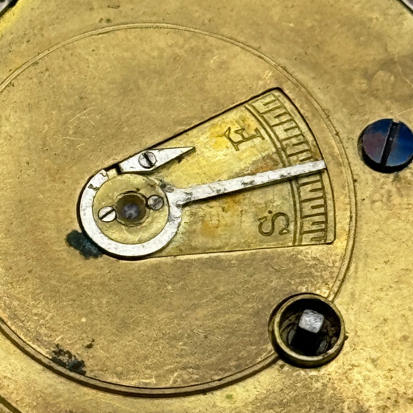 44.9mm Antique F Taylor Whitchurch Balance Intact Pocket Watch Movement PARTS