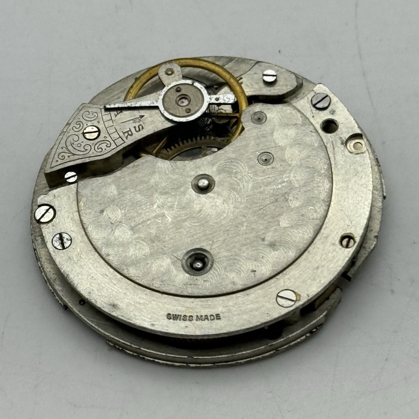 41.2mm Unidentified Interesting Pocket Watch Movement FOR PARTS Restore