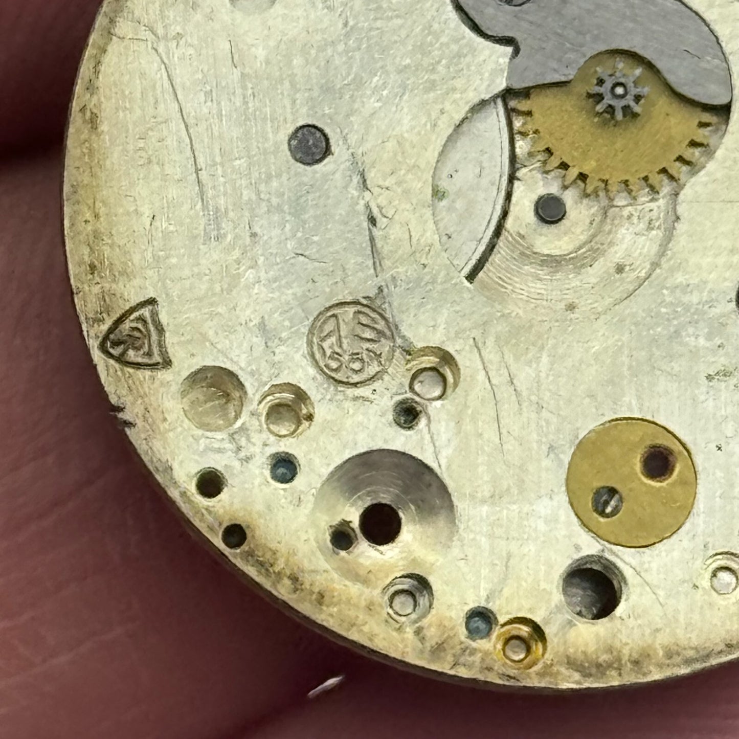 27mm Mens AS 554 Rare Swiss Trench Watch Manual Wind Movement PARTS REPAIR