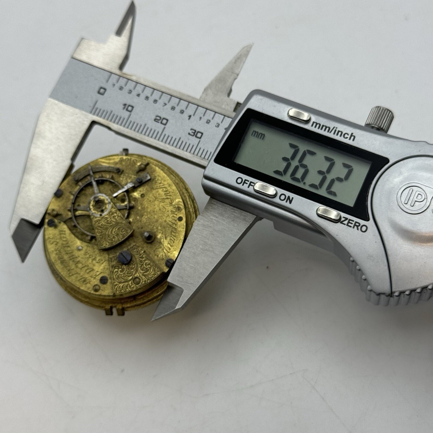 41.1mm Hamilton & Inches Fusee Pocket Watch Movement FOR PARTS Restore