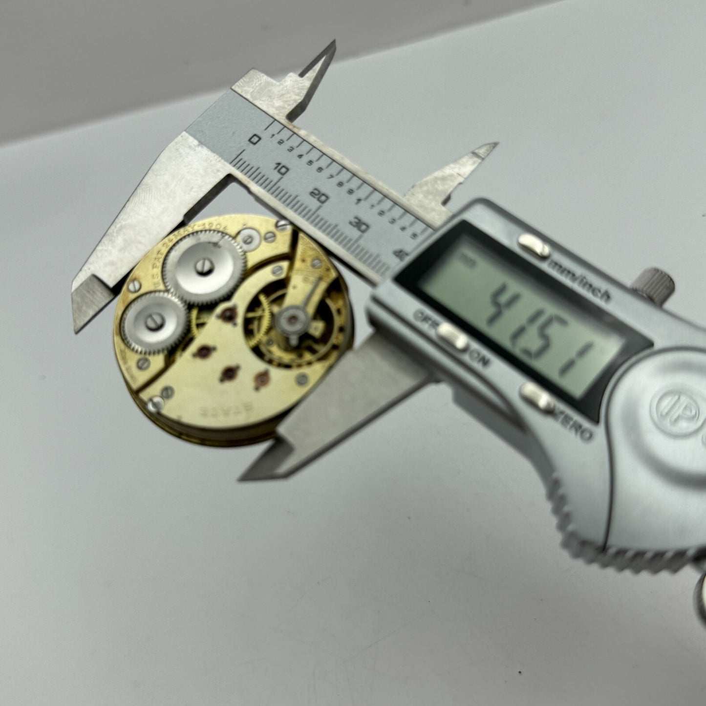 43mm Antique State US PAT.24MAY-1904 Swiss Hunter Pocket Watch Movement PARTS