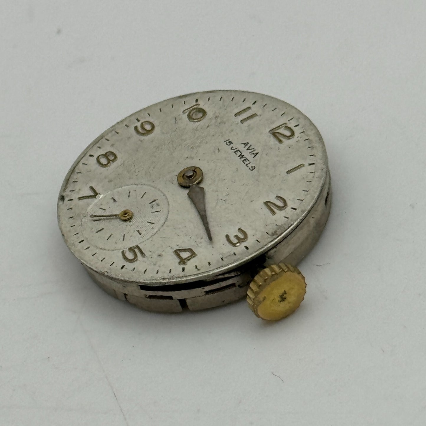 23.6mm Avia AS 984 Manual Wind Watch Movement Swiss Vintage PARTS SPARES