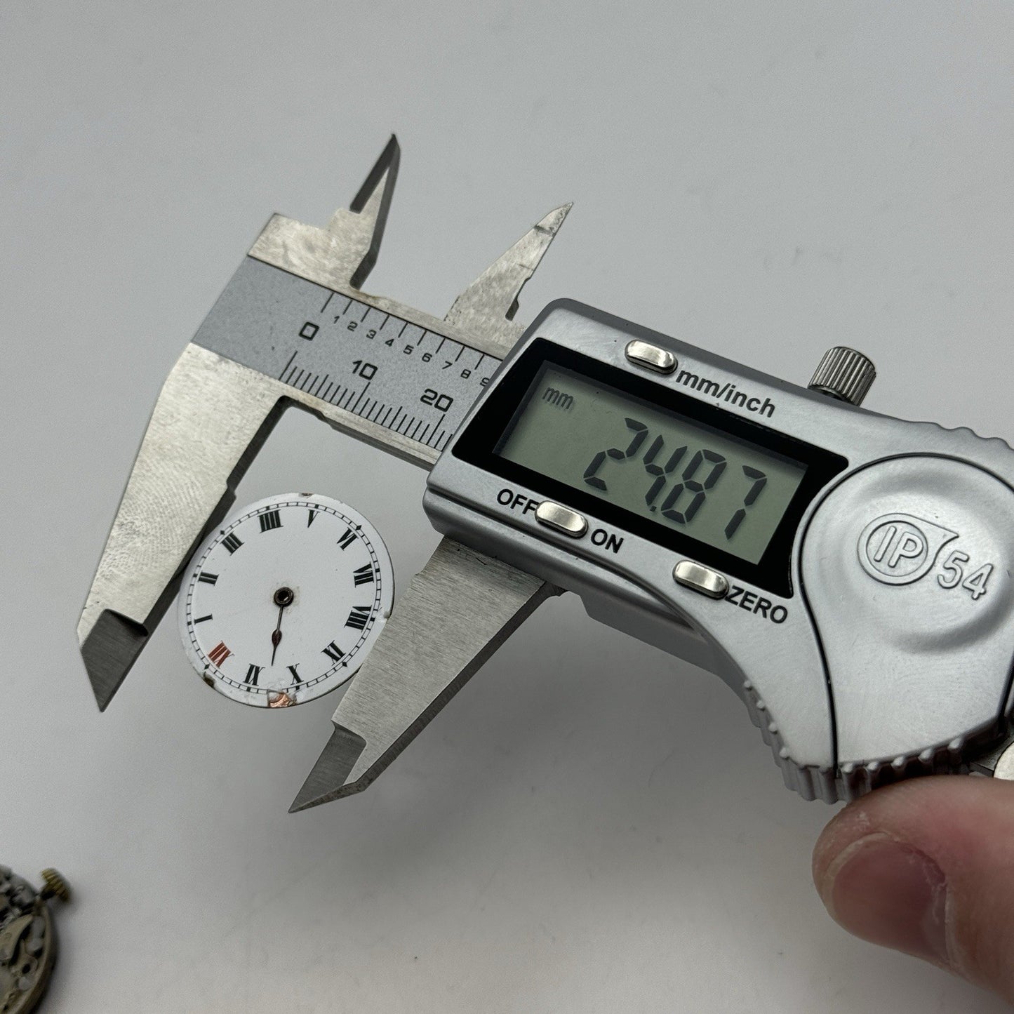 25.7mm ROLEX Rebberg Manual Wind Trench Watch Movement & Dial Antique PARTS
