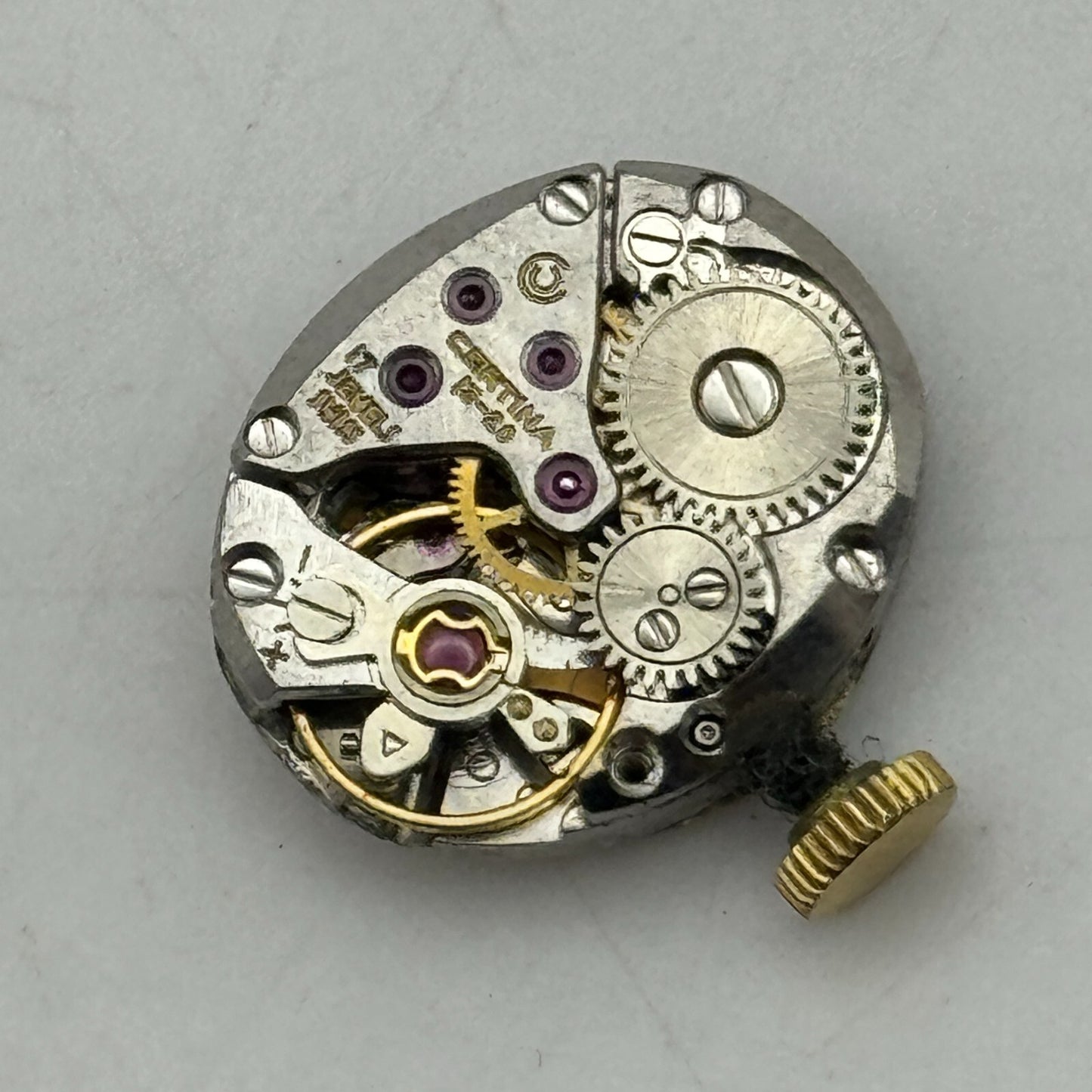 12.9mm Ladies Running Certina 13-20 Swiss Manual Wind Watch Movement PARTS SPARE
