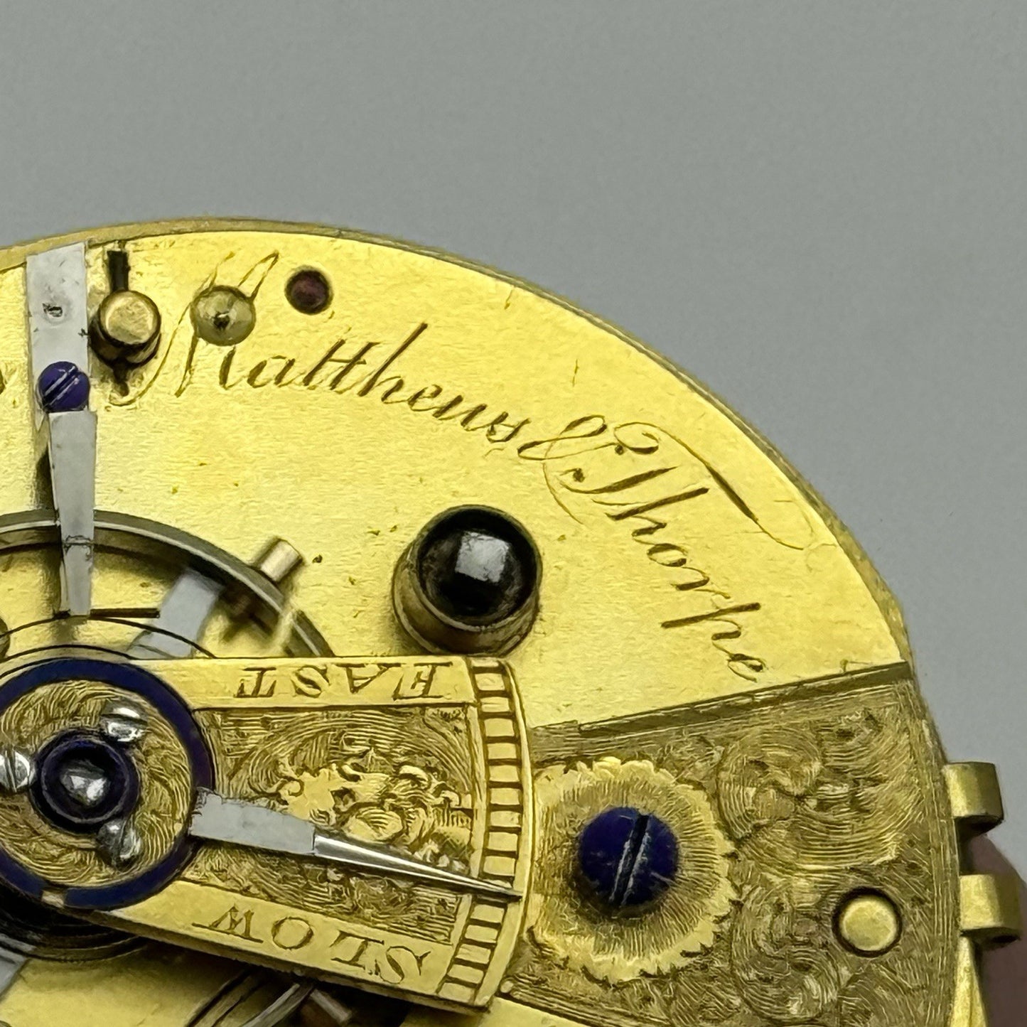 High Quality Running Cozens Matthews & Thorpe London Fusee Pocket Watch Movement
