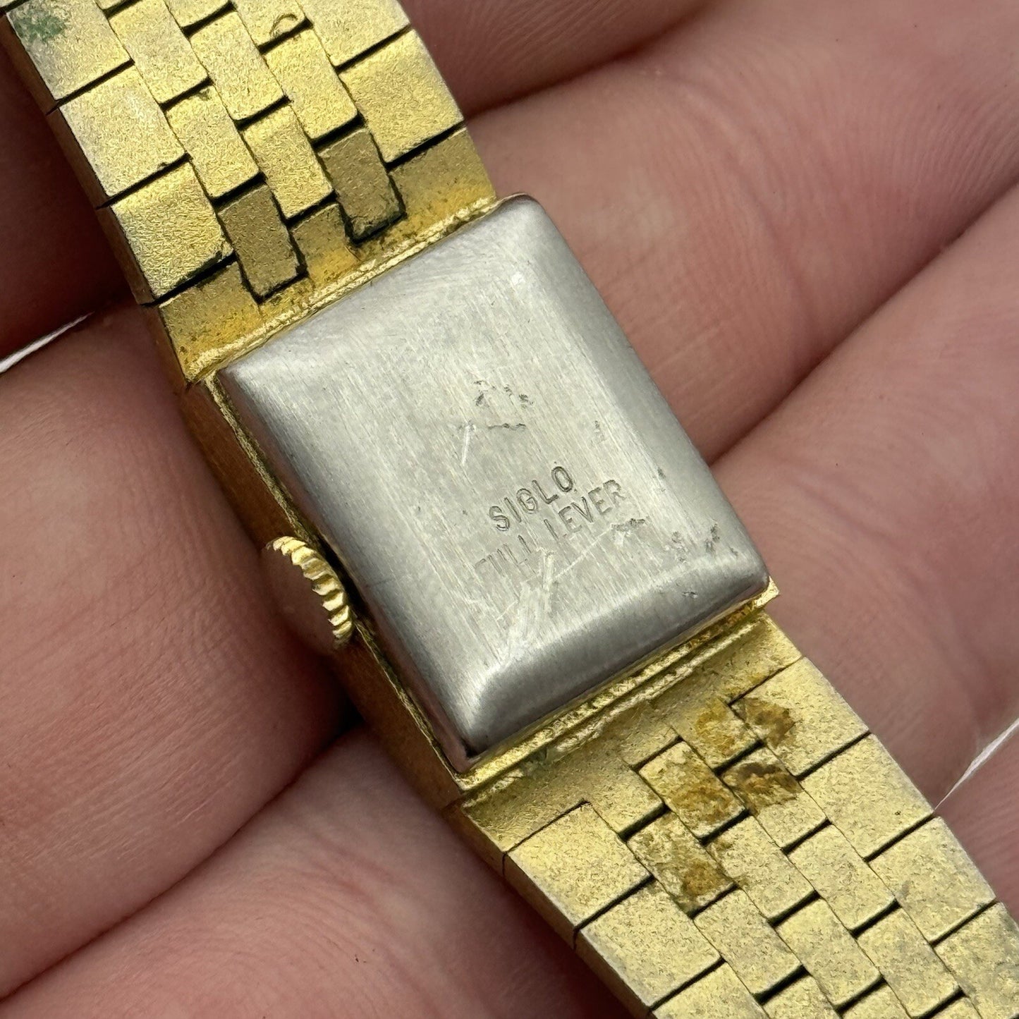 16mm Ladies Siglo Full Lever Faded Gold Manual Wind Vintage Watch 2 Mins Fast