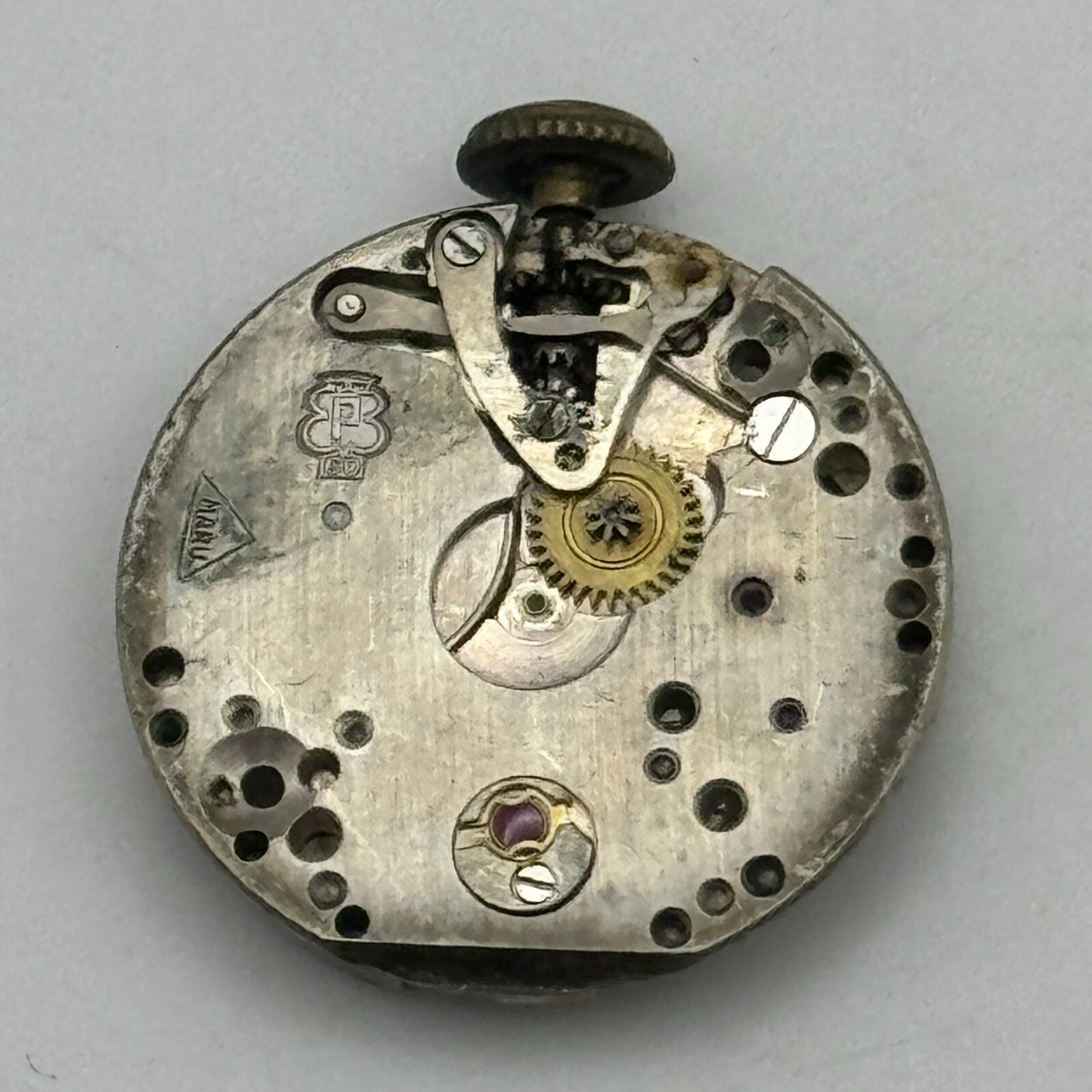 19.7mm Sterling Shield Peseux P 60 Balance Ok Manual Wind Watch Movement PARTS