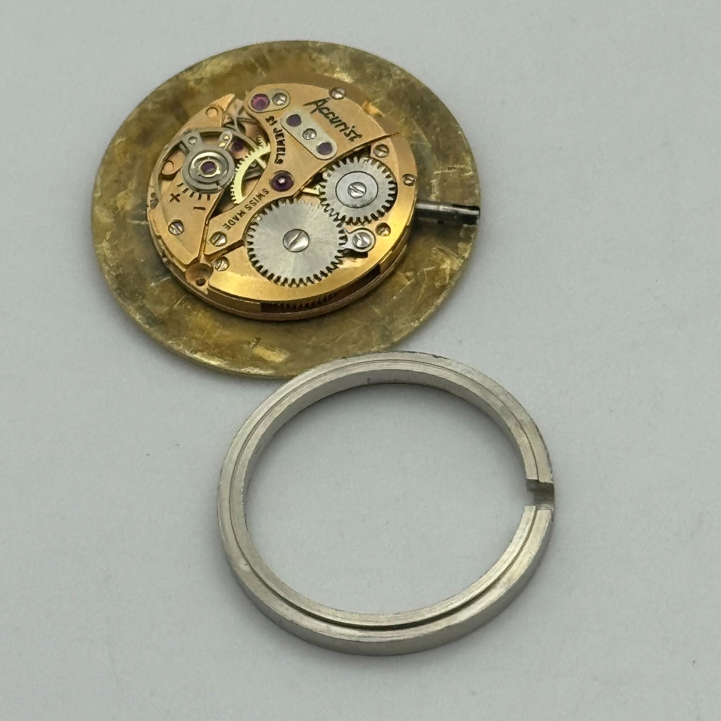 17.5mm Accurist Felsa F 4122 Manual Wind 21 Jewels Swiss Watch Movement PARTS