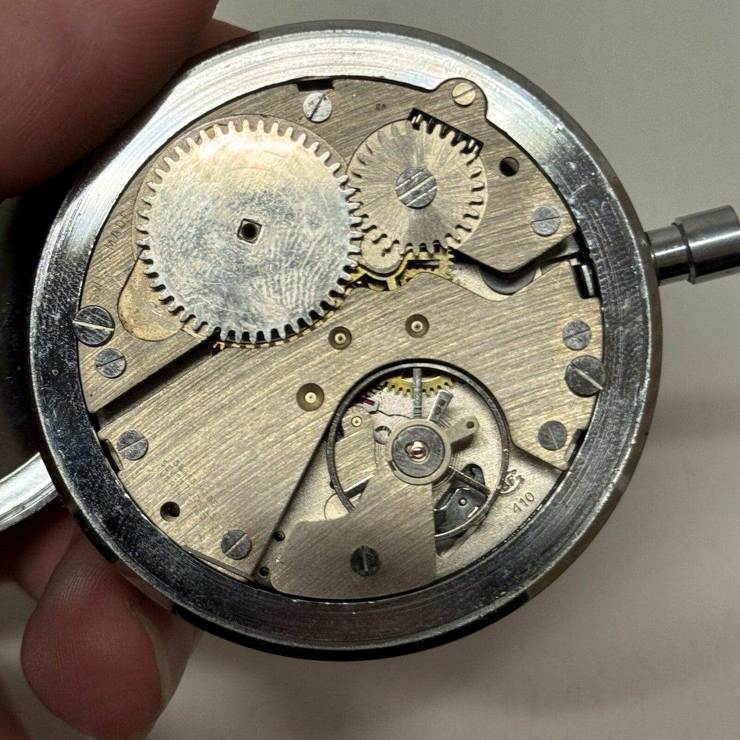 54mm Manual Wind Smith Min Jewelled Lever Stop Watch NON WORKING