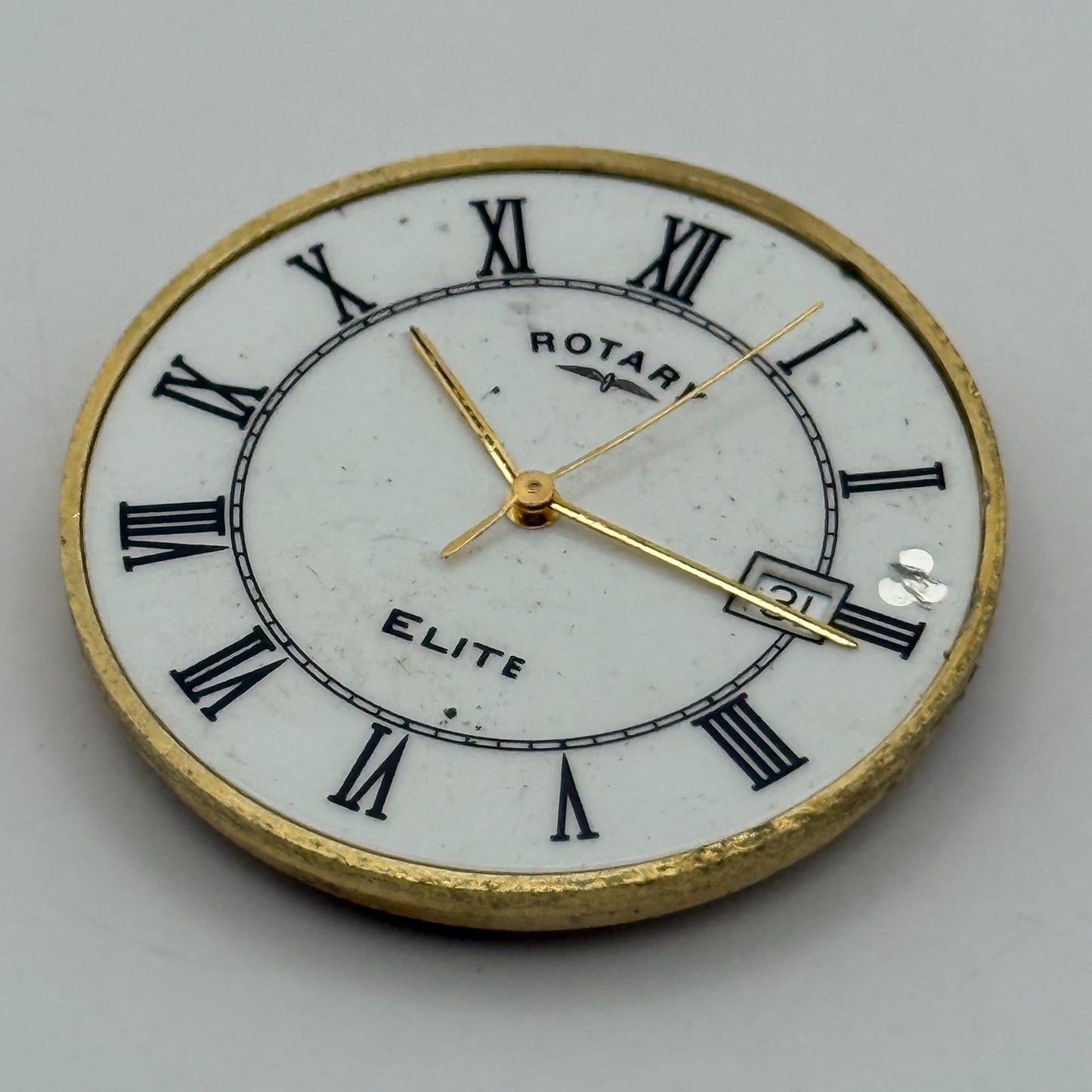 ETA 955.412 Quartz Watch Movement Rotary Elite Date Vintage Parts Repair 31mm