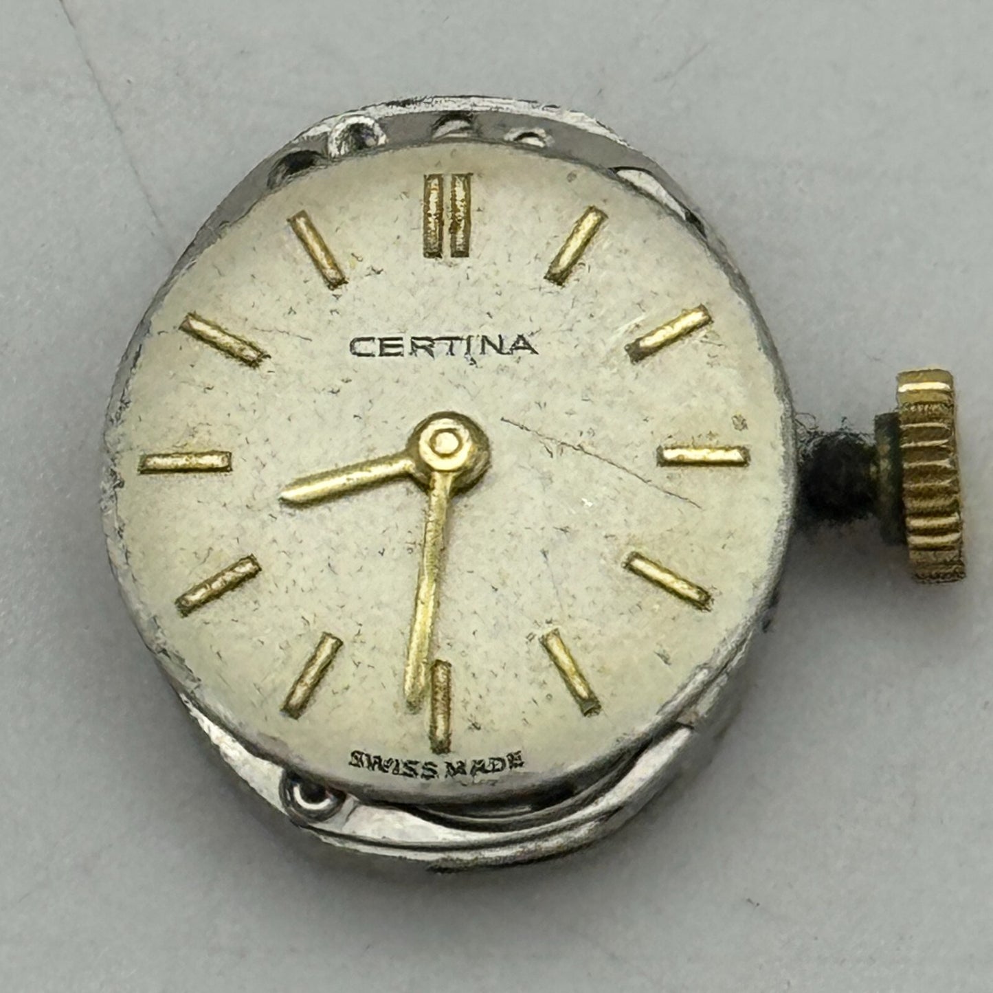 12.9mm Ladies Running Certina 13-20 Swiss Manual Wind Watch Movement PARTS SPARE