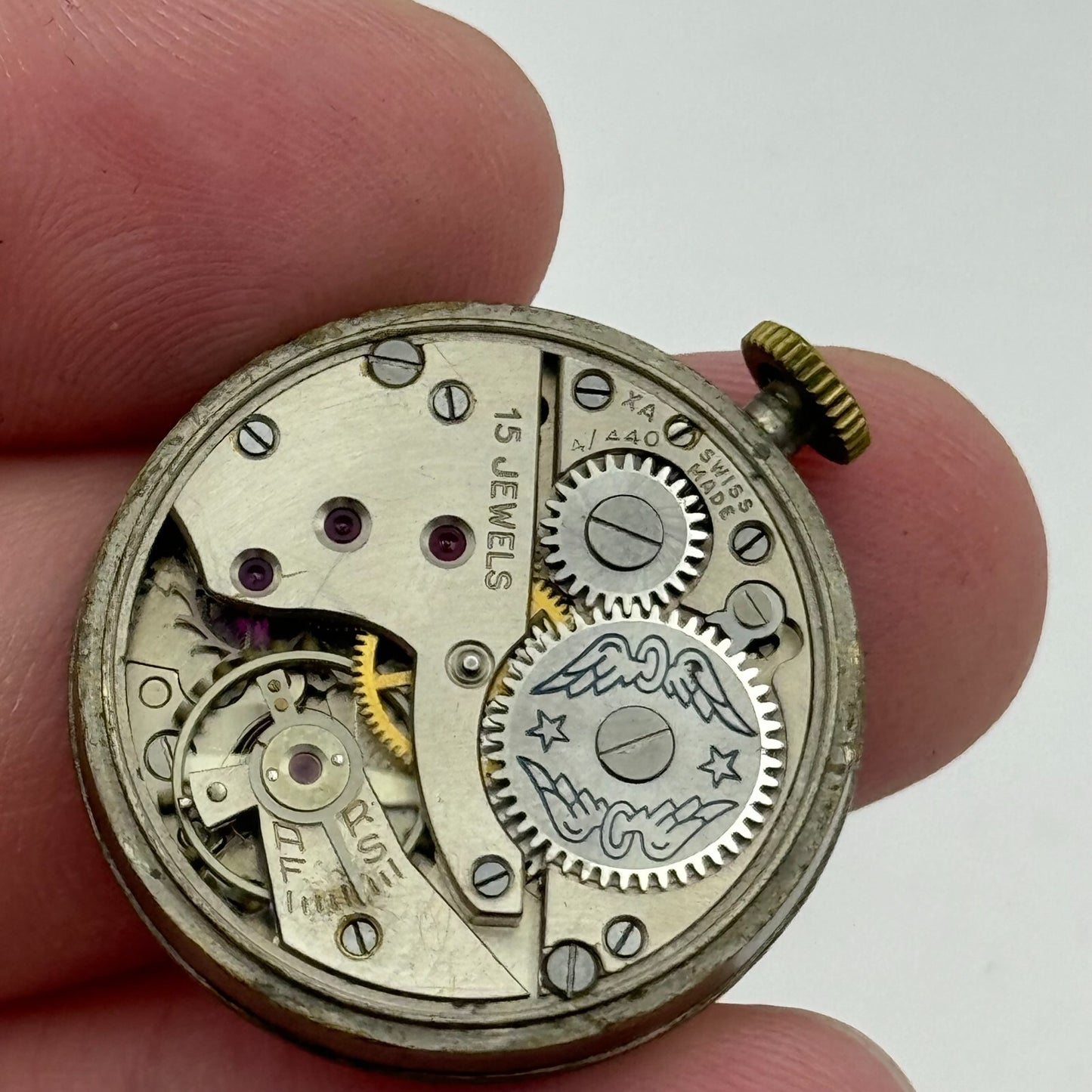 26.8mm Running Rotary Super Sports 4/440 Manual Wind Swiss Watch Movement PARTS
