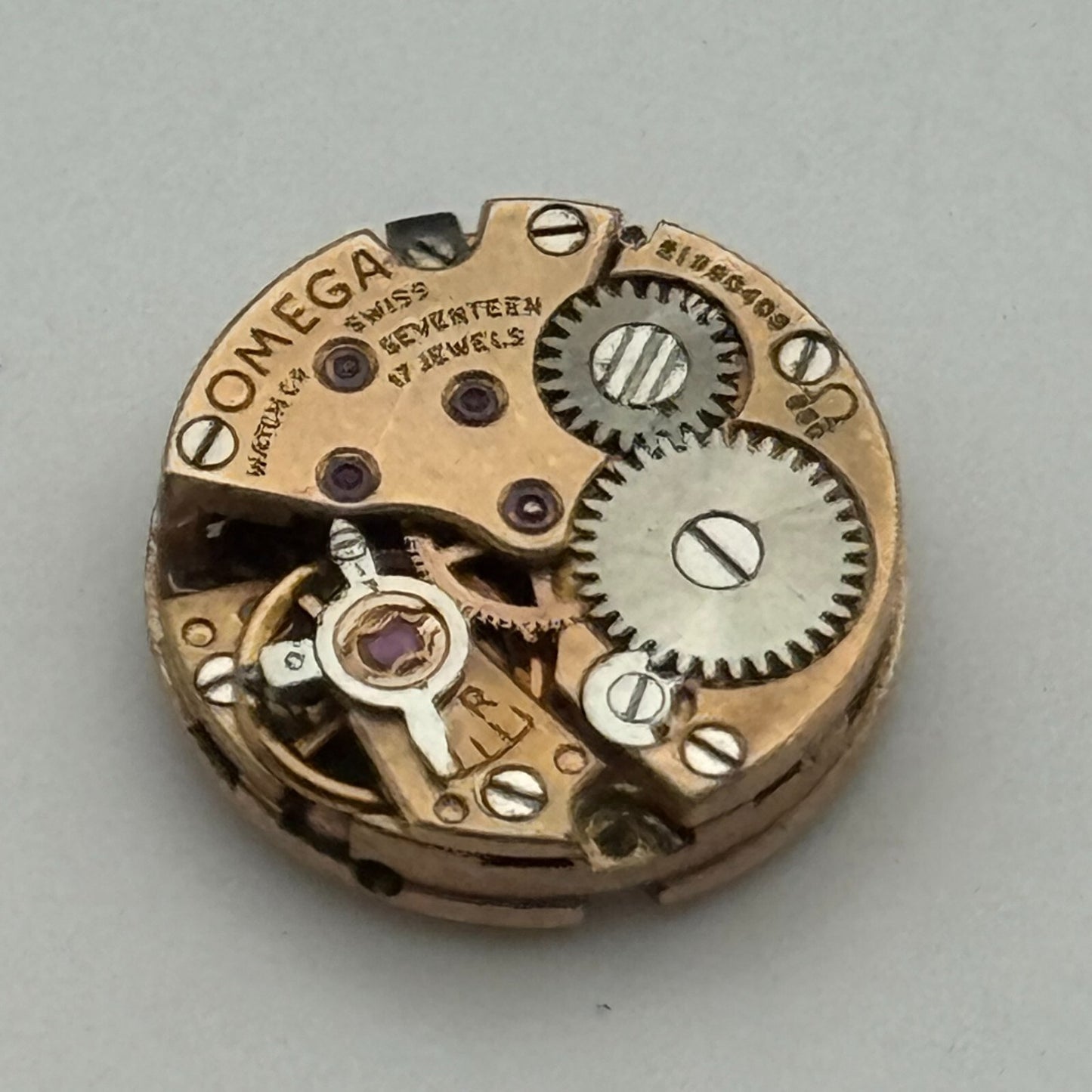 12.5mm Ladies Omega Cal 650 Manual Wind 17 Jewels Swiss Watch Movement PARTS