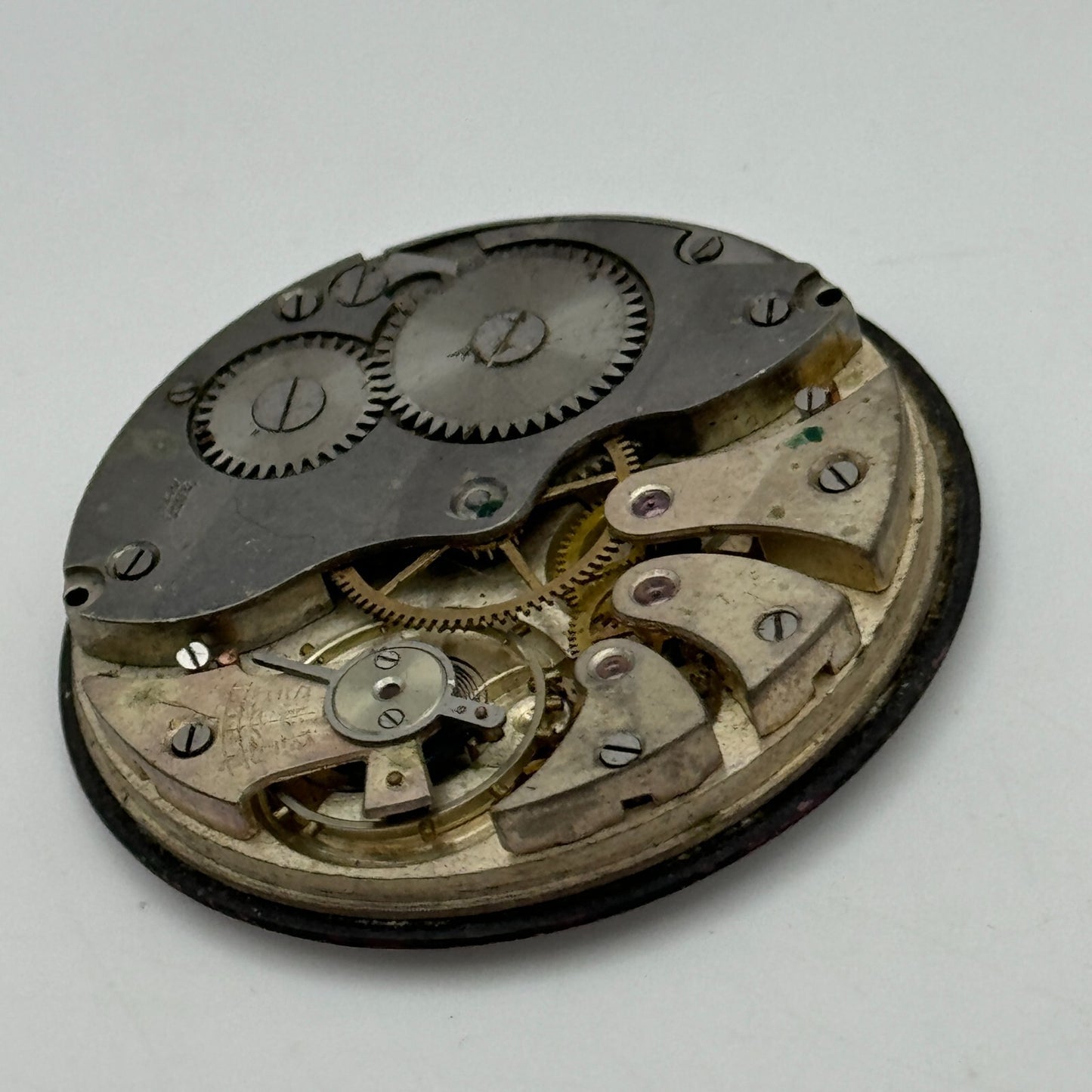 43mm Vintage Open Face Swiss Balance Intact Pocket Watch Movement PARTS SPARES