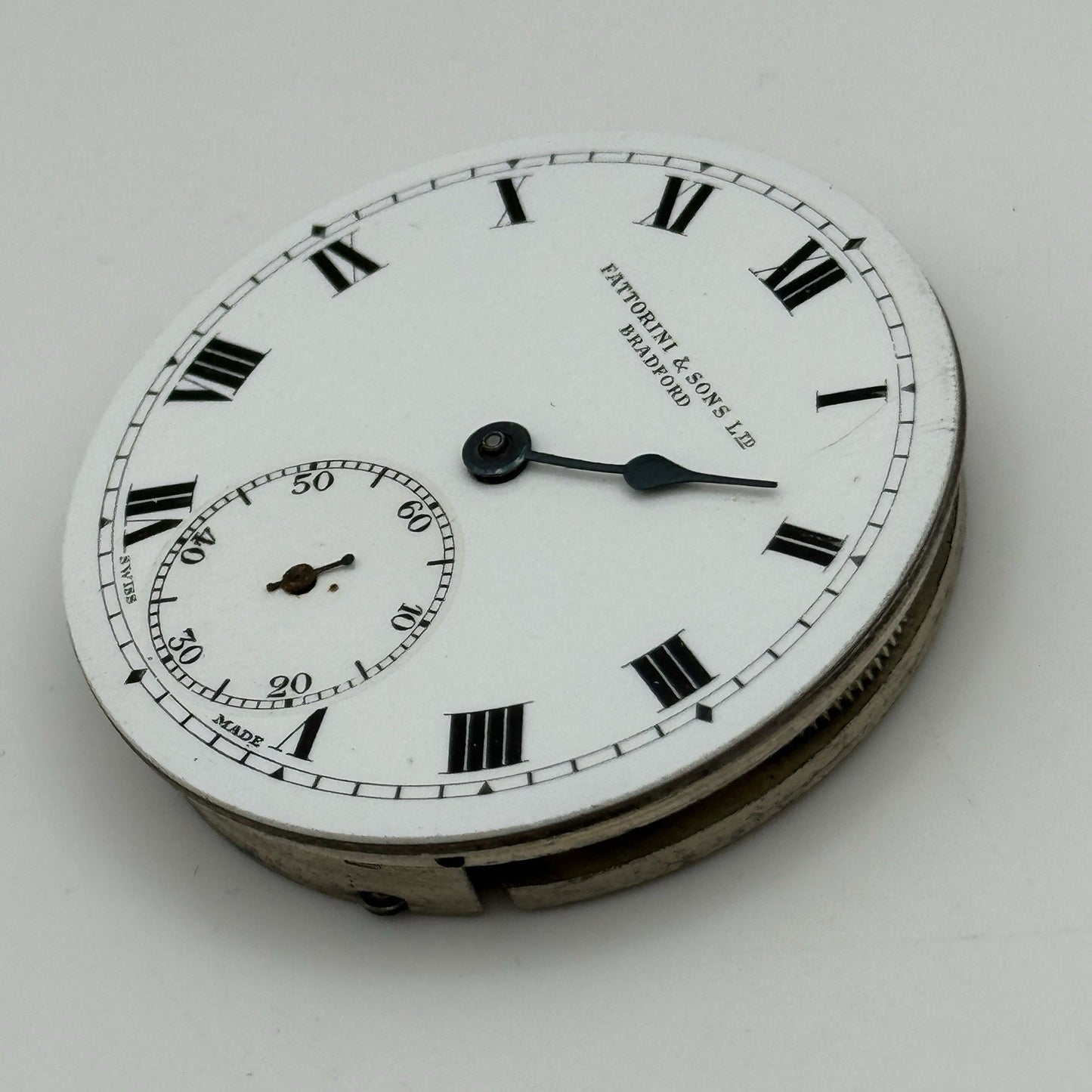 43mm Cyma 999 Fattorini & Sons Bradford Open Face Pocket Watch Movement PARTS