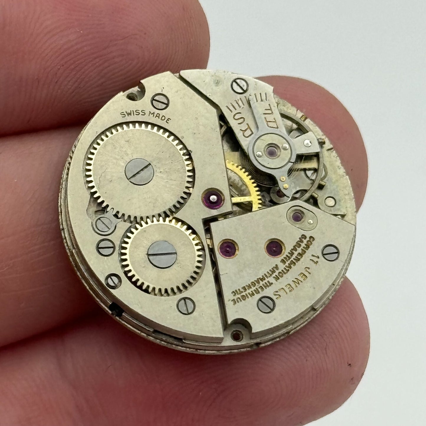 26.9mm Majex Felsa F 390 Manual Wind Watch Movement Swiss Vintage PARTS SPARES
