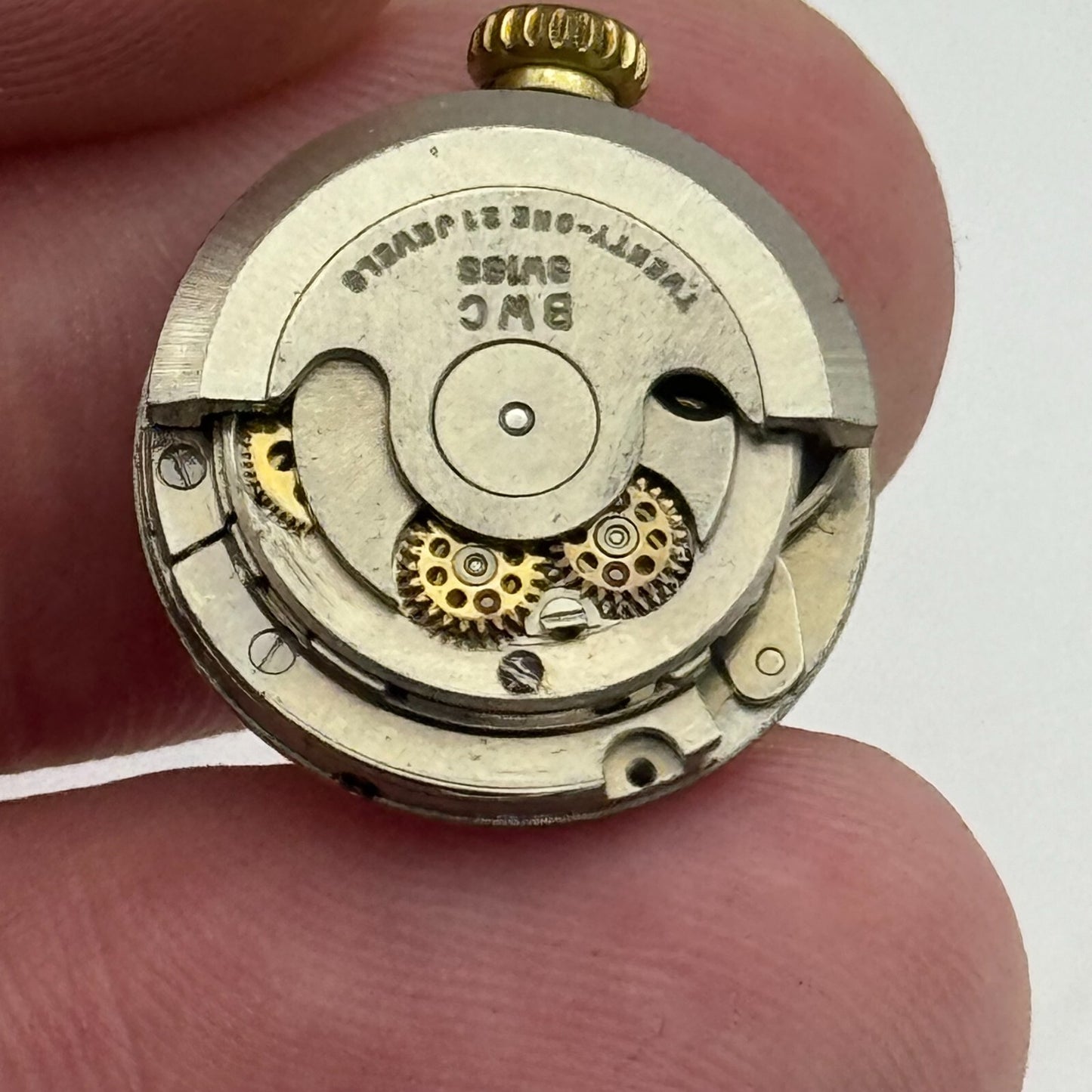 17.4mm BWC ETA 2550 Swiss Manual Wind 21 Jewels Watch Movement PARTS REPAIR