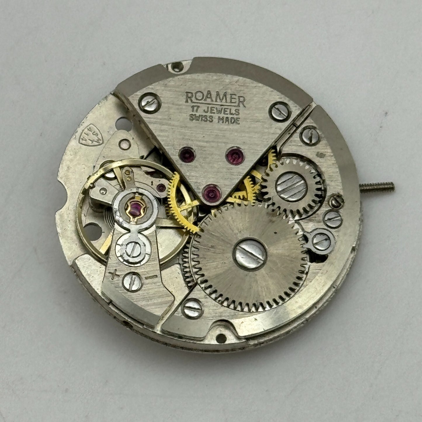 25.9mm Men's Roamer MST 414 Balance Ok Watch Movement Swiss Vintage PARTS SPARE