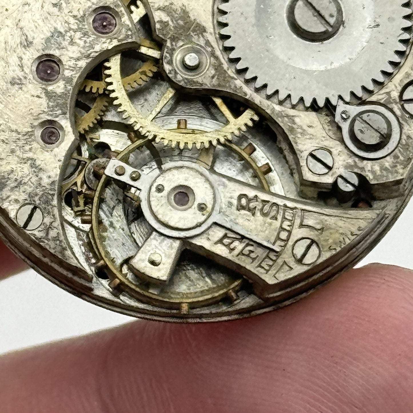 32.6mm Men’s Large Military Trench Watch Movement Swiss Made PARTS REPAIR