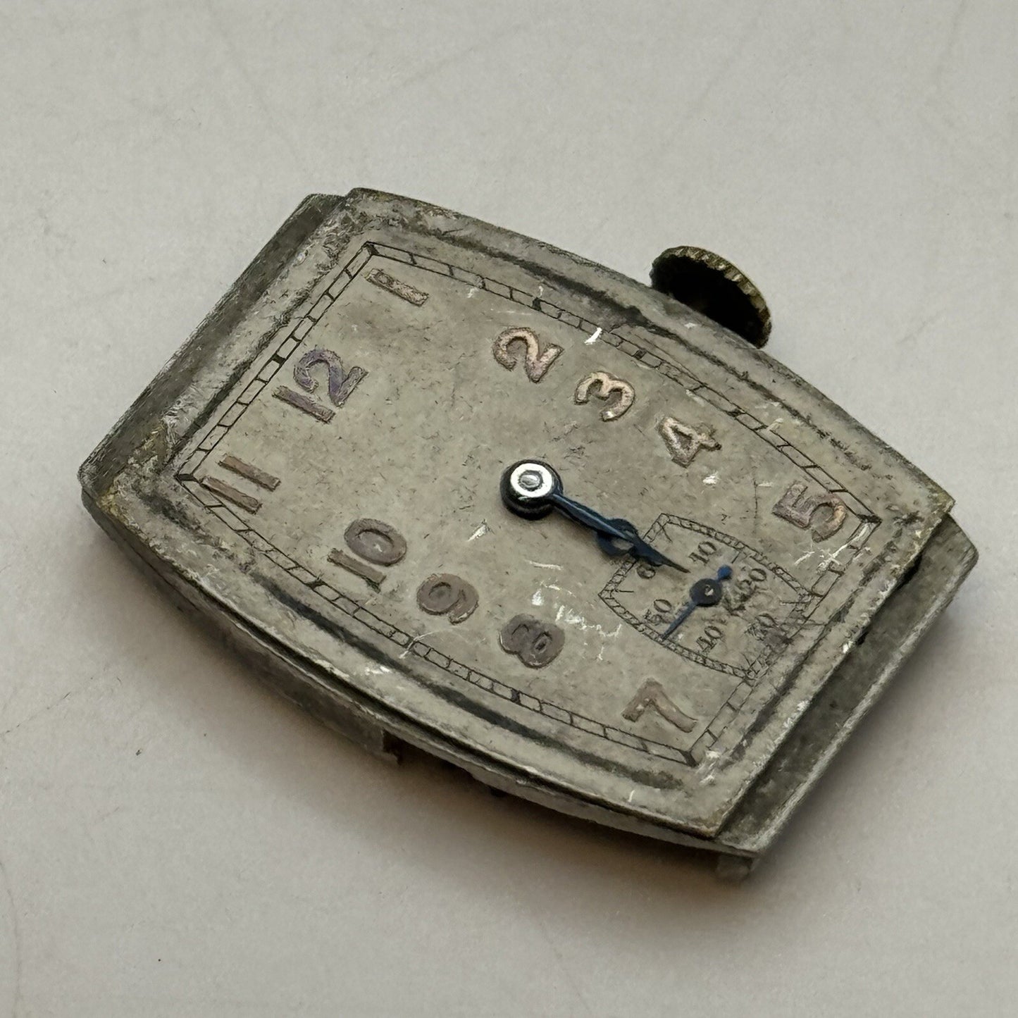 20mm Art Deco High Quality Tank Watch Movement Dial Hands Restoration Repair