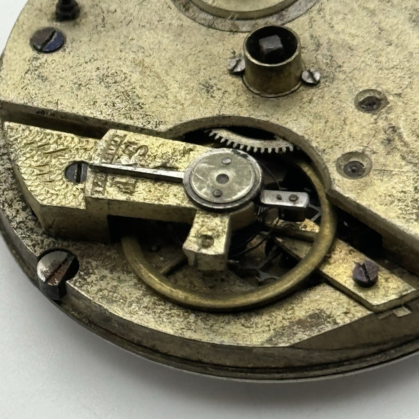 45mm Manual Wind Antique Key Wound J B Yabsley Pocket Watch Movement FOR PARTS