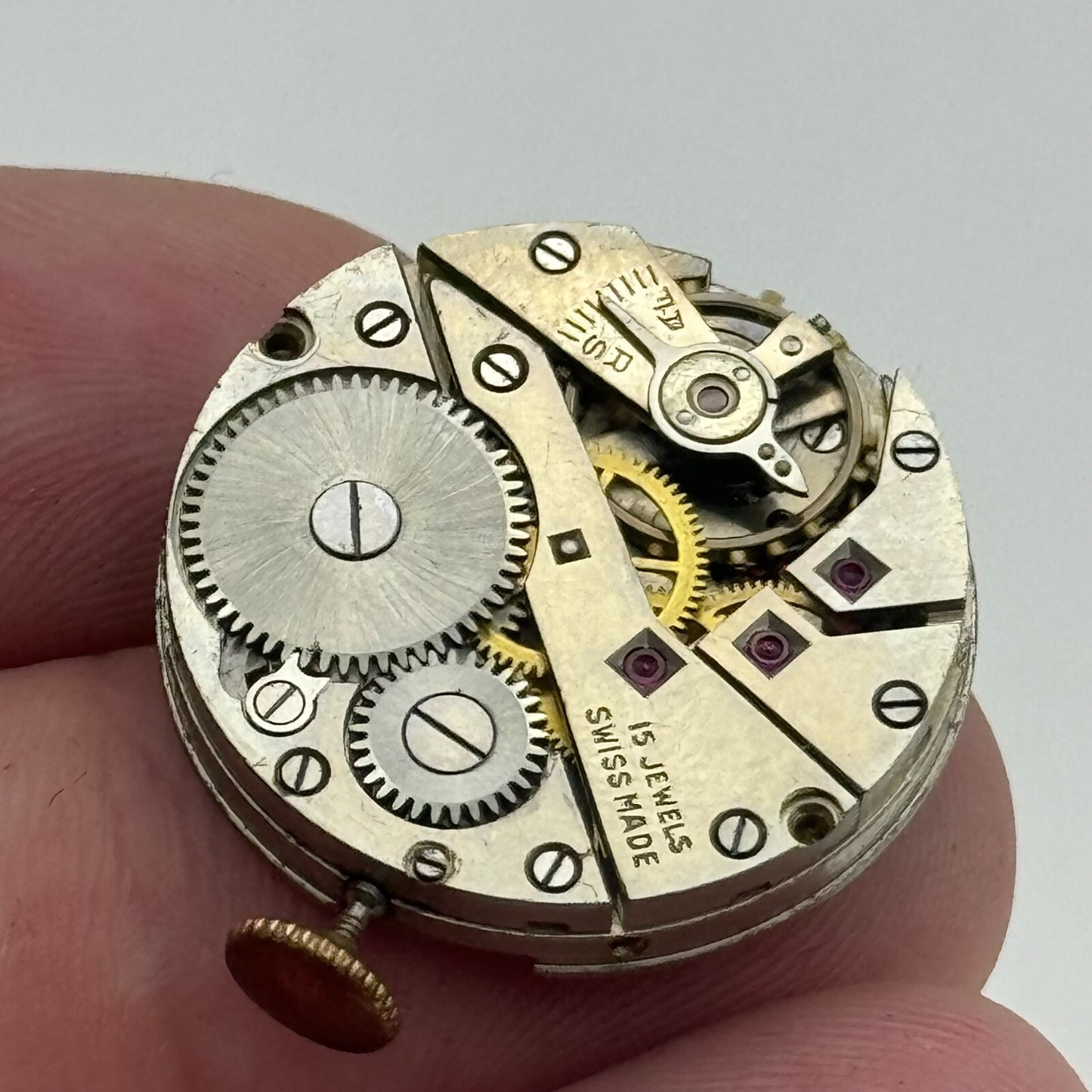 23.6mm Running Felsa F 294 Manual Wind 15 Jewels Swiss Made Watch Movement PARTS