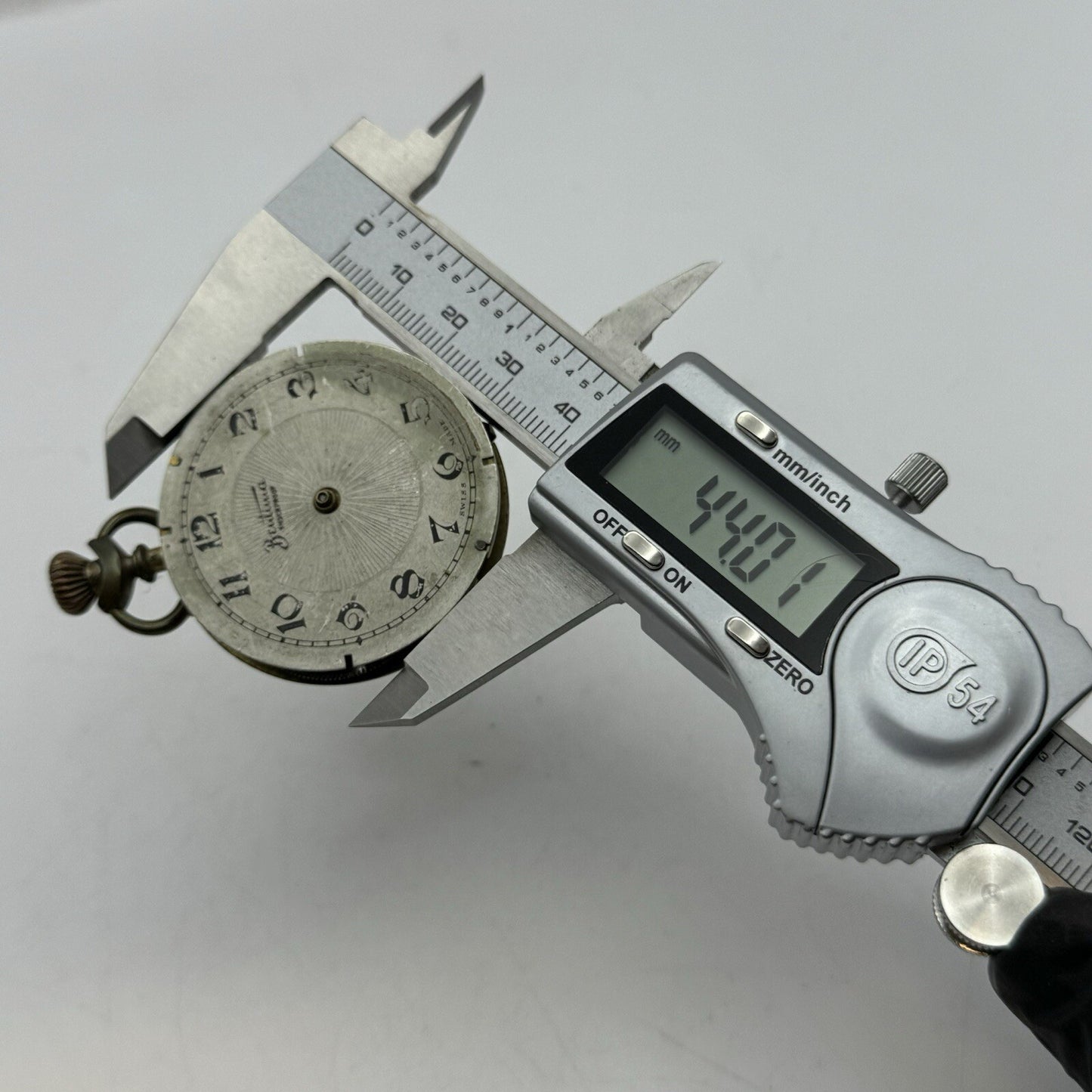 44mm Bentima Shockproof Swiss Antique Pocket Watch Movement FOR PARTS