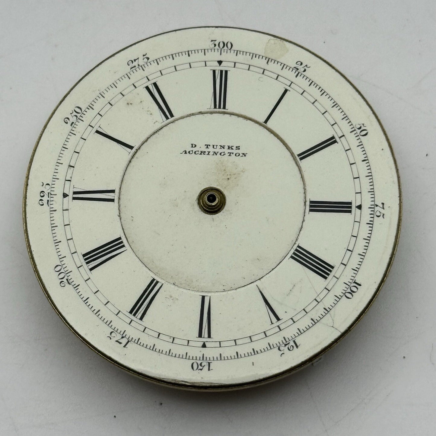 47.2mm Manual Wind Antique D Tunks Accrington Pocket Watch Movement FOR PARTS