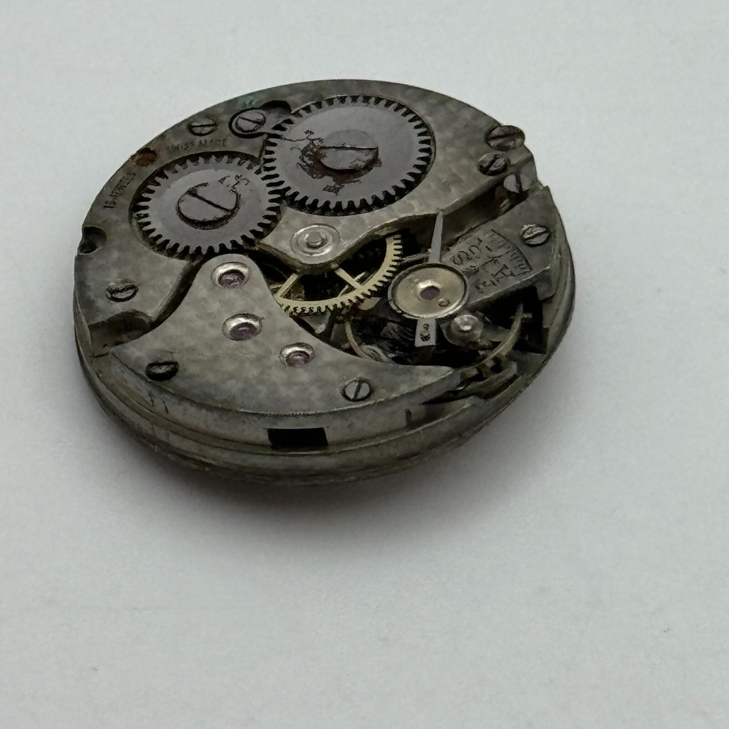 23.6mm 15 Jewels Military Trench Watch Movement Manual Wind Swiss Vintage PARTS