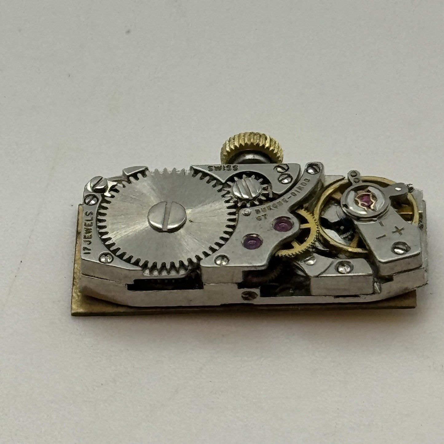 9.2mm Bueche Girod Cal 67 Balance Ok Tank Watch Movement For Restoration Parts