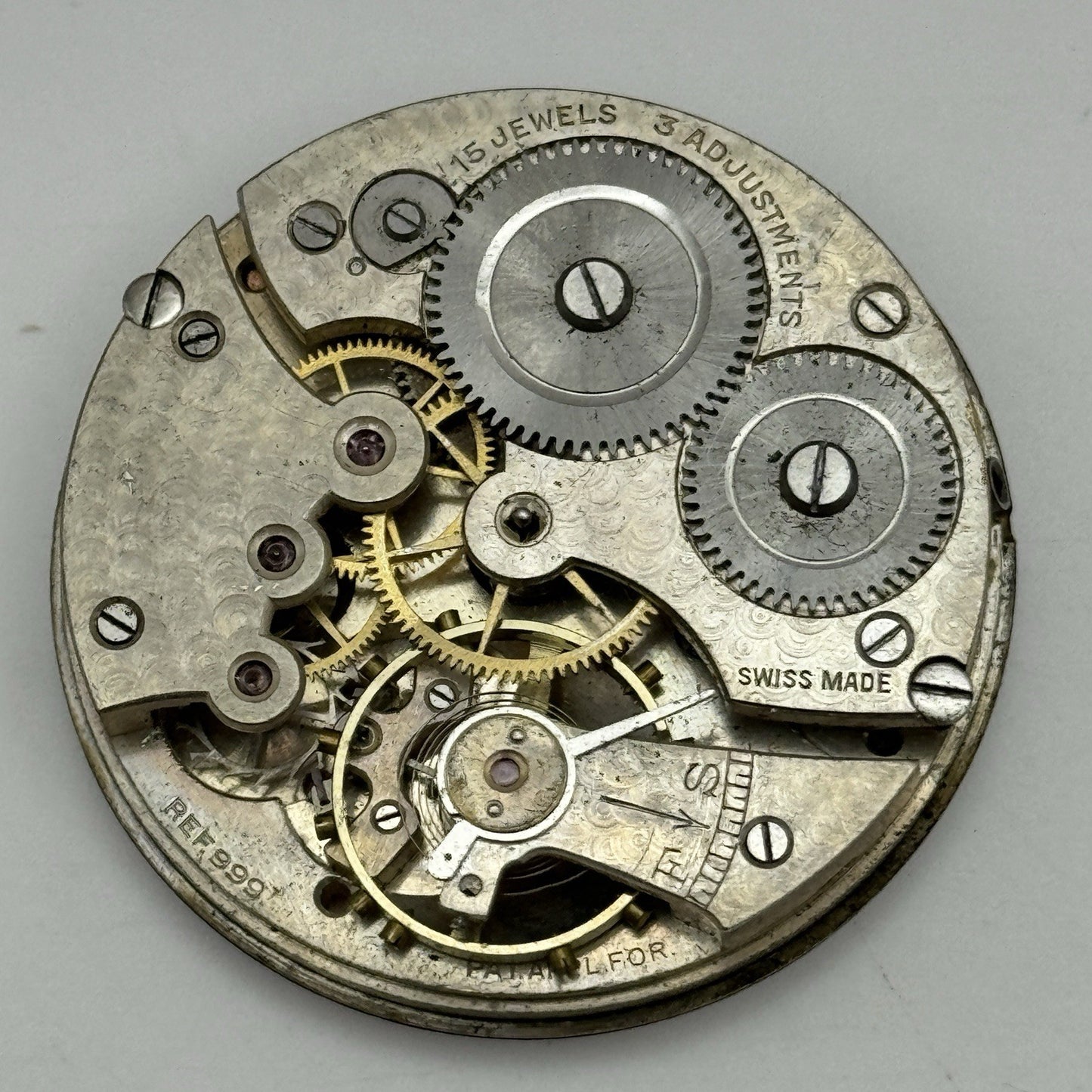 43mm Cyma 999 Fattorini & Sons Bradford Open Face Pocket Watch Movement PARTS